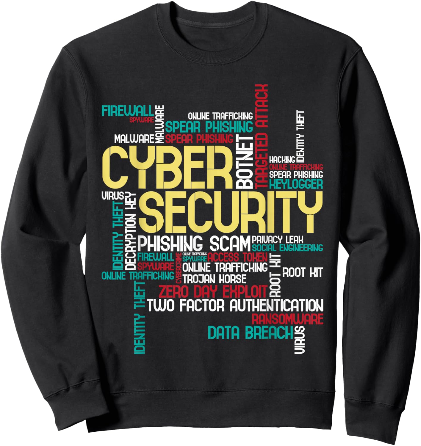 Cyber Security - Hacker IT Analyst Computer Programmer Small Sweatshirt - Sweatshirt | Black