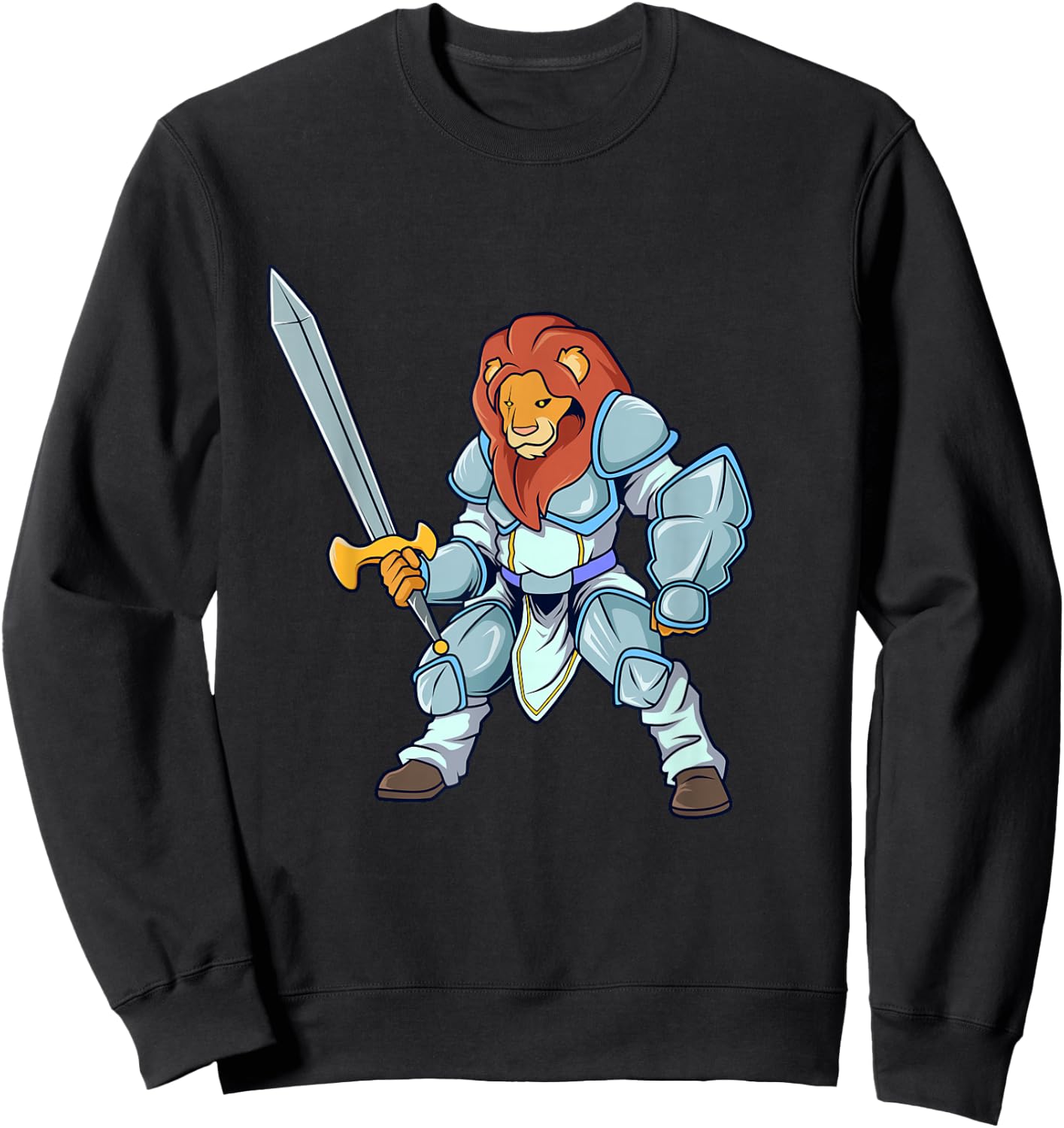 Roleplay Character - Paladin - Lion Sweatshirt - Sweatshirt | Black