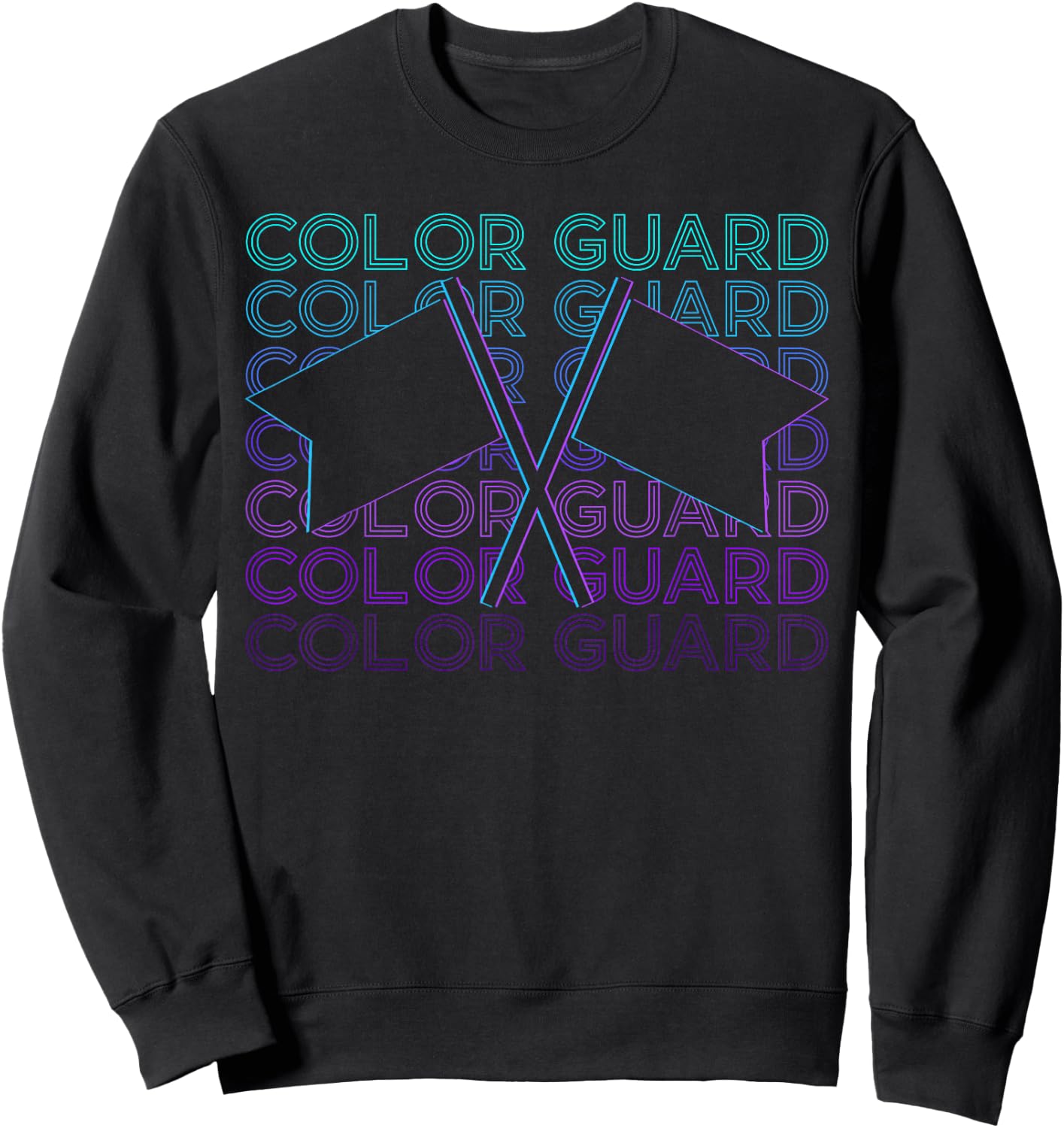 Color Guard Colour Guard Retro Sweatshirt - Sweatshirt | Black