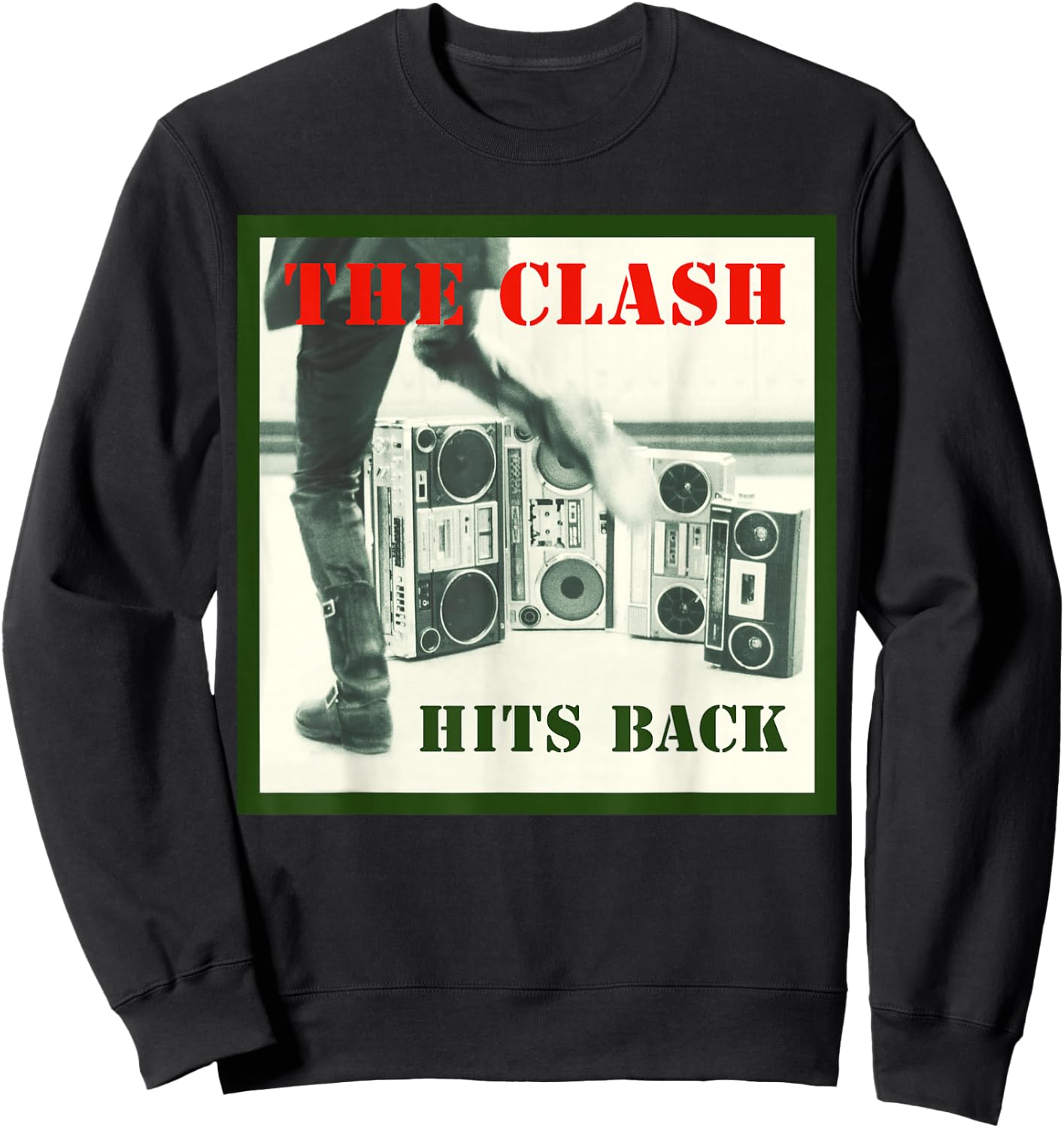 The Clash - Album Cover Hits Back Sweatshirt - Sweatshirt | Black