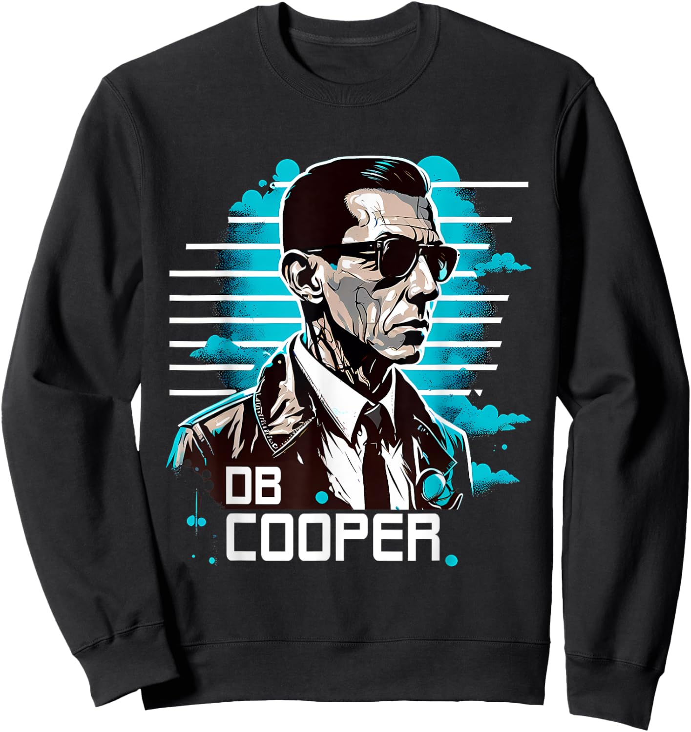 DB Cooper Skyjacker Hijacker Skydiver D.B. Cooper Sweatshirt - Sweatshirt | Black