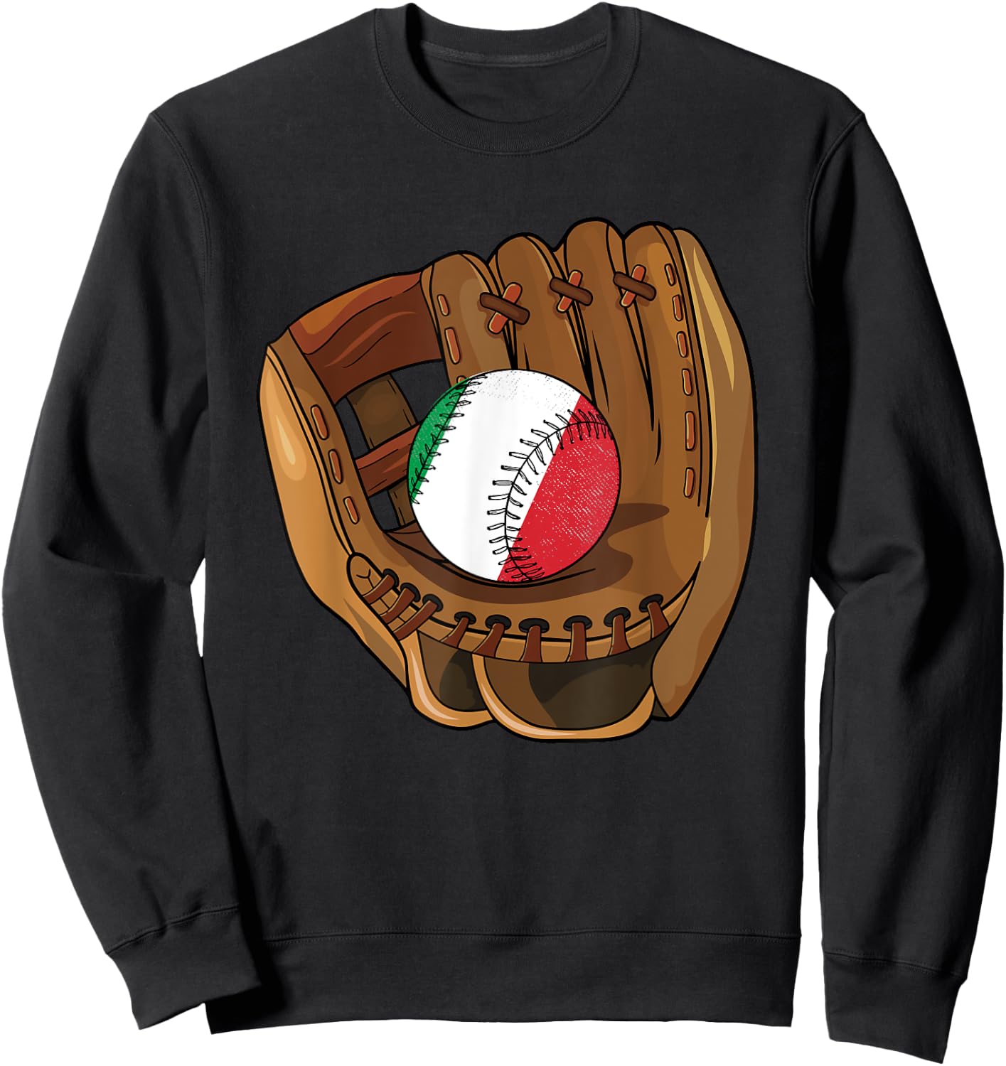 Italian Baseball Sport Italy Baseball Sweatshirt - Sweatshirt | Black
