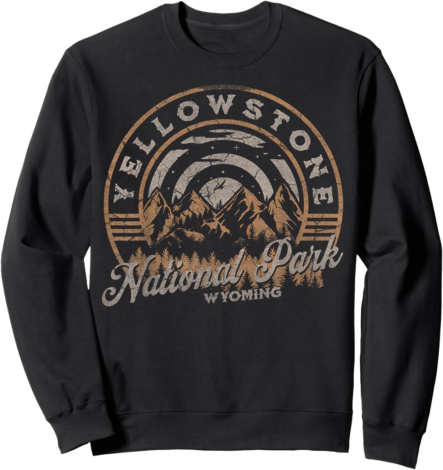 Yellowstone National Park Sweatshirt - Sweatshirt | Black