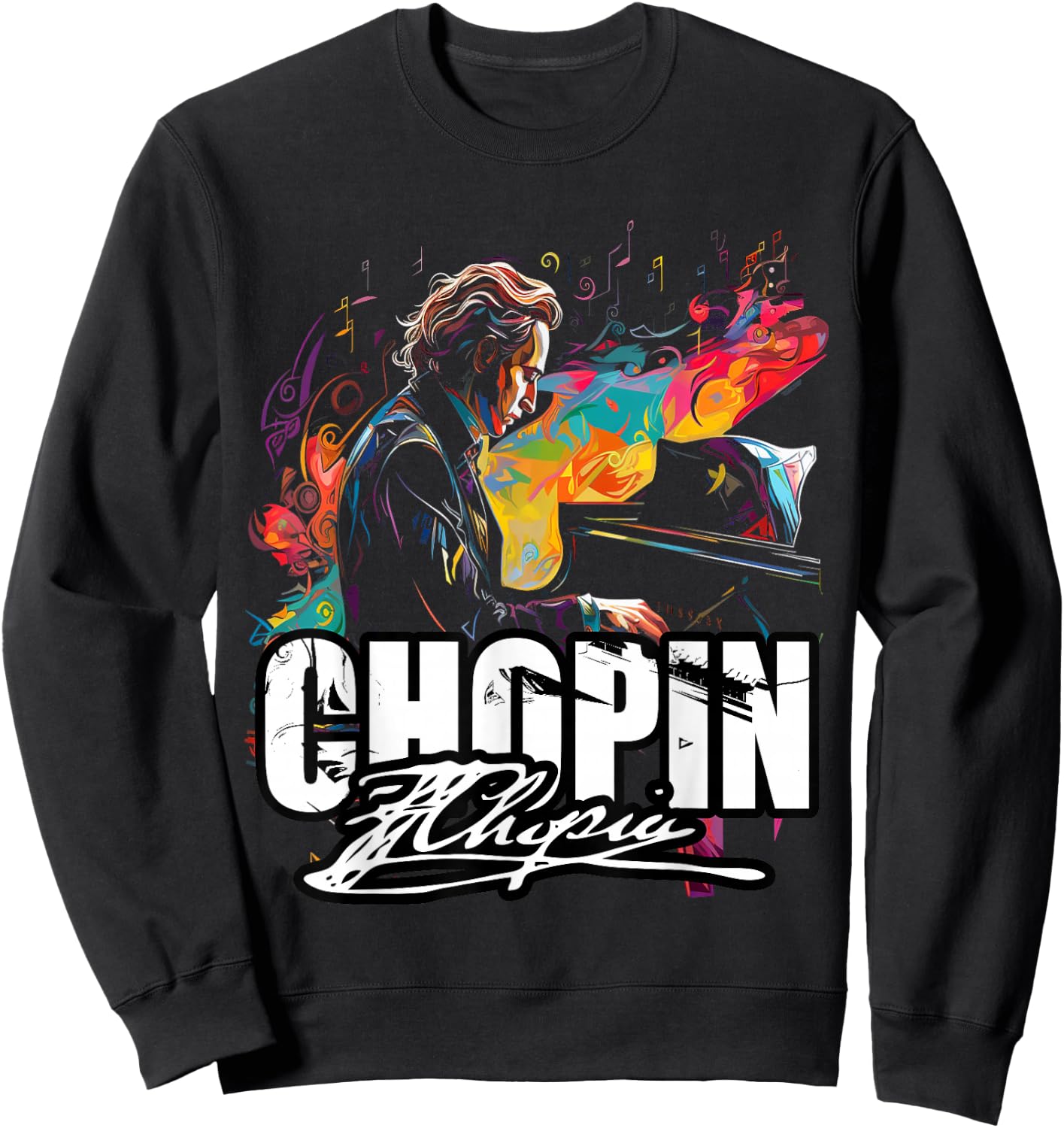 RhapsodyReveries Classical Music Piano Frederic Chopin Sweatshirt - Sweatshirt | Black