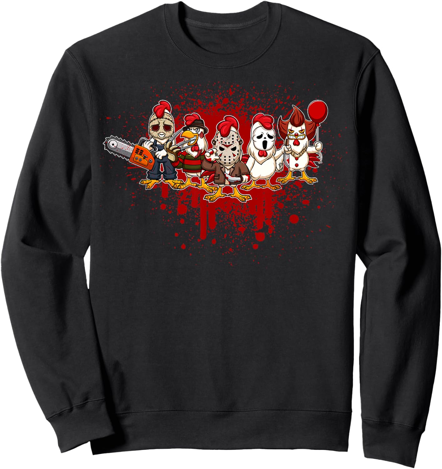 My Little Horror Crew - Halloween Chicken Sweatshirt - Sweatshirt | Black