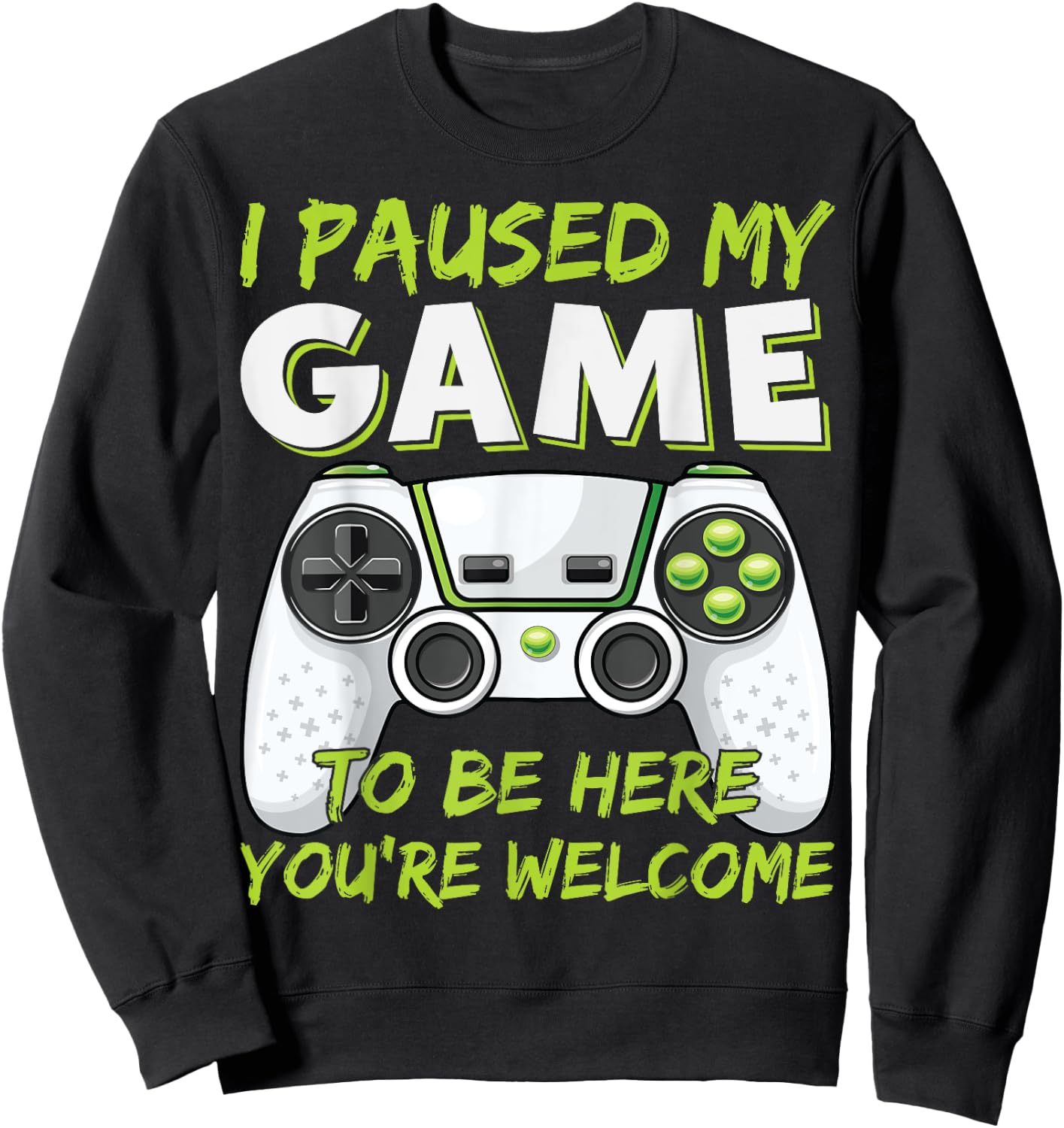 Funny Gaming Boys Girls Men Gamer Video Game Sweatshirt - Sweatshirt | Black