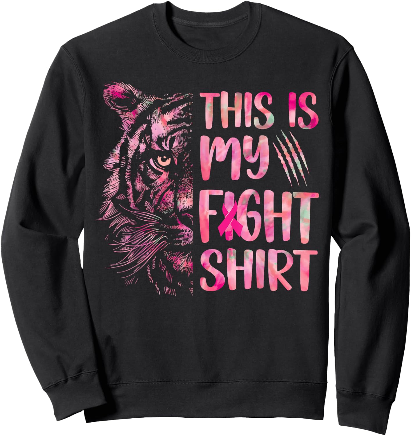 This Is My Fight Shirt Breast Cancer Awareness Month 2023 Sweatshirt - Sweatshirt | Black