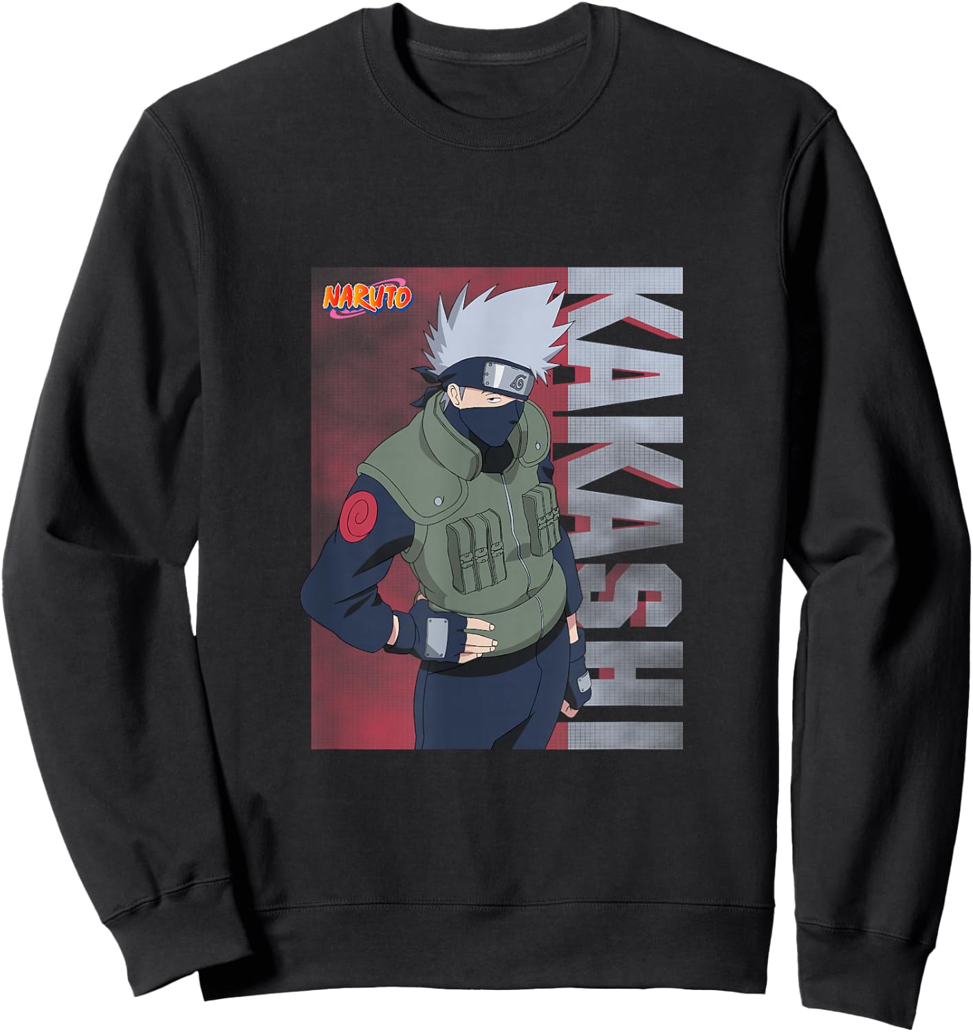 Naruto Shippuden Classic Kakashi Sweatshirt - Sweatshirt | Black