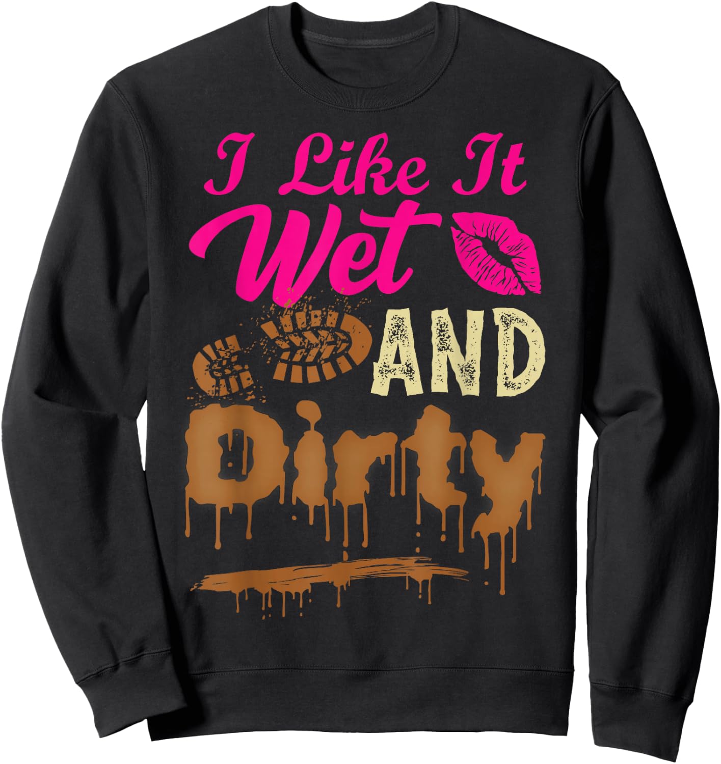 Mud Run Girl Sweatshirt - Sweatshirt | Black