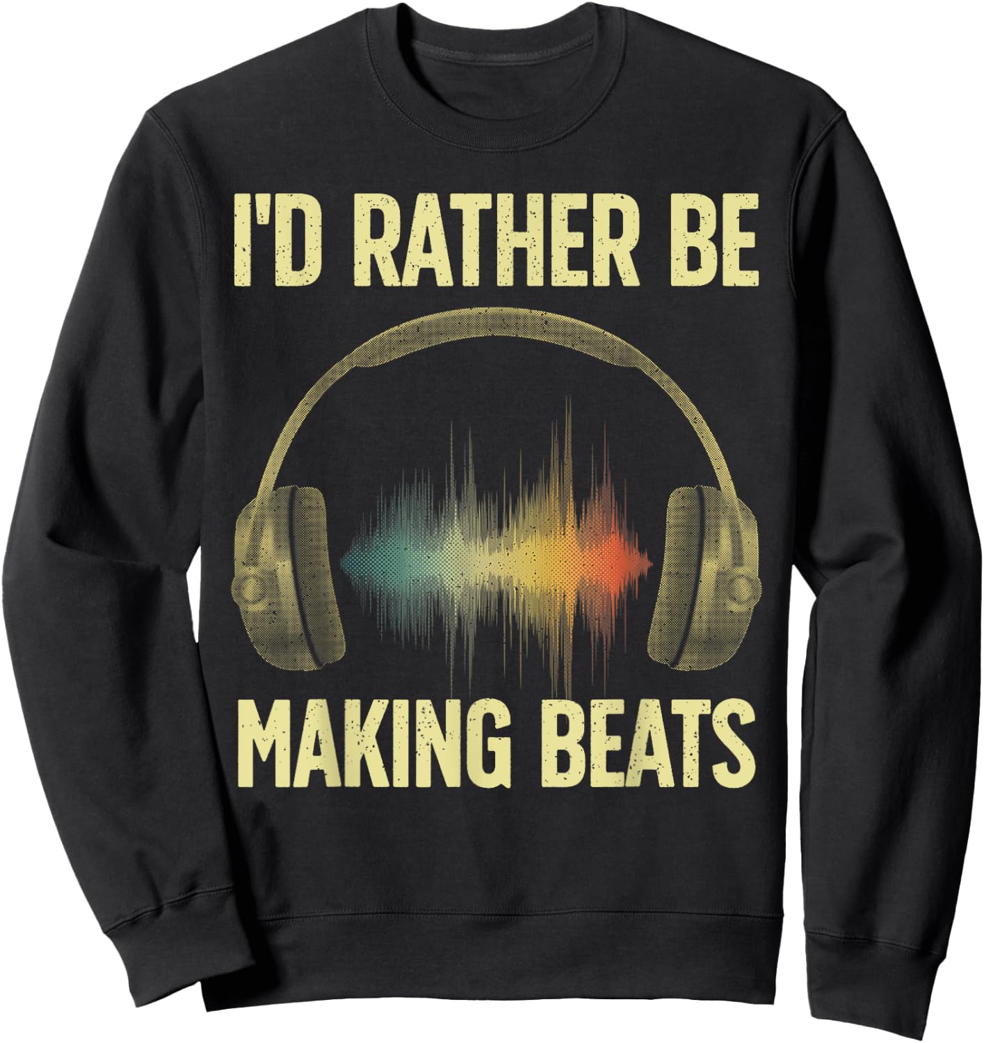 Cool Music Producer Art Women Disc Jockey Beat Maker Sweatshirt - Sweatshirt | Black
