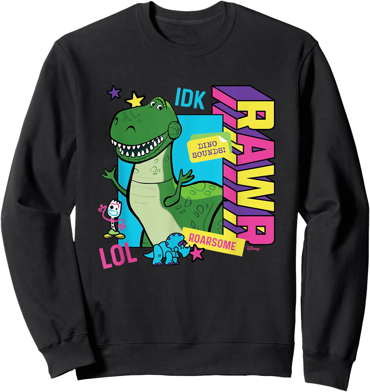Toy Story - Rex Graphic Sweatshirt - Sweatshirt | Black