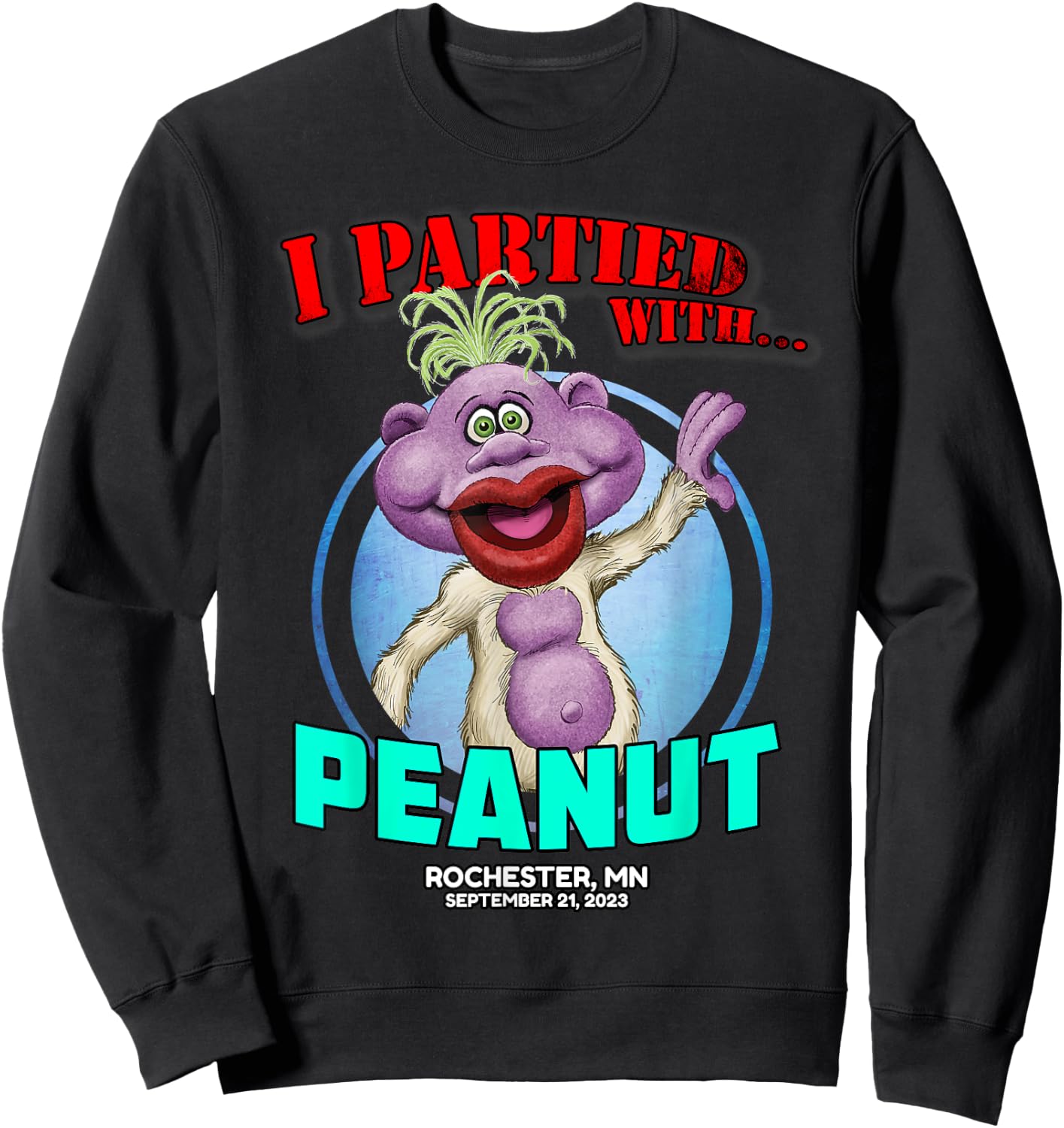 Peanut Rochester, MN (2023) Sweatshirt - Sweatshirt | Black