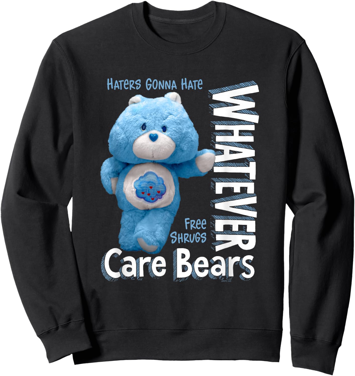 Care Bears Whatever Grumpy Bear Toy Cute Cartoon Sweatshirt - Sweatshirt | Black