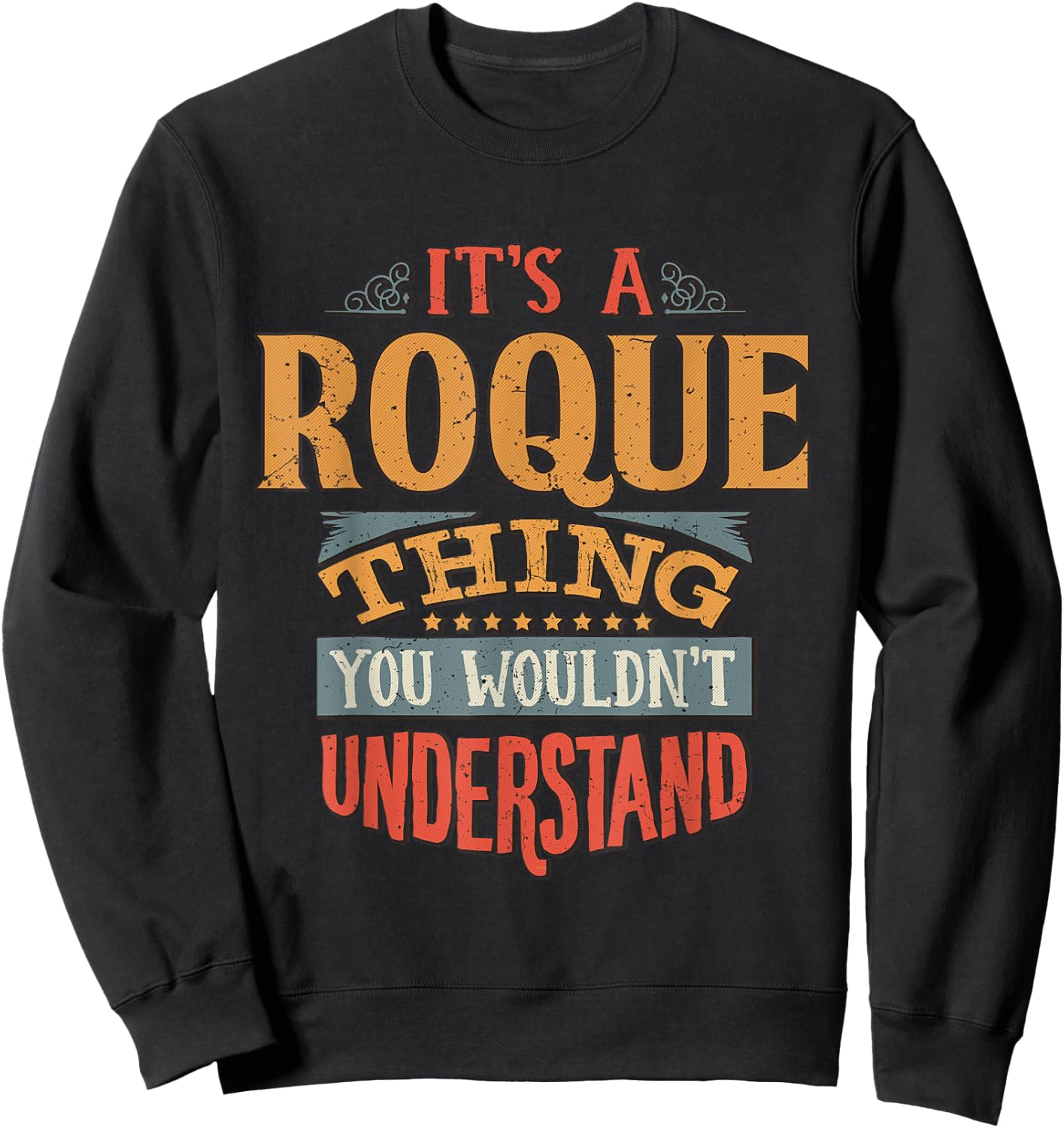 Roque Name Sweatshirt - Sweatshirt | Black