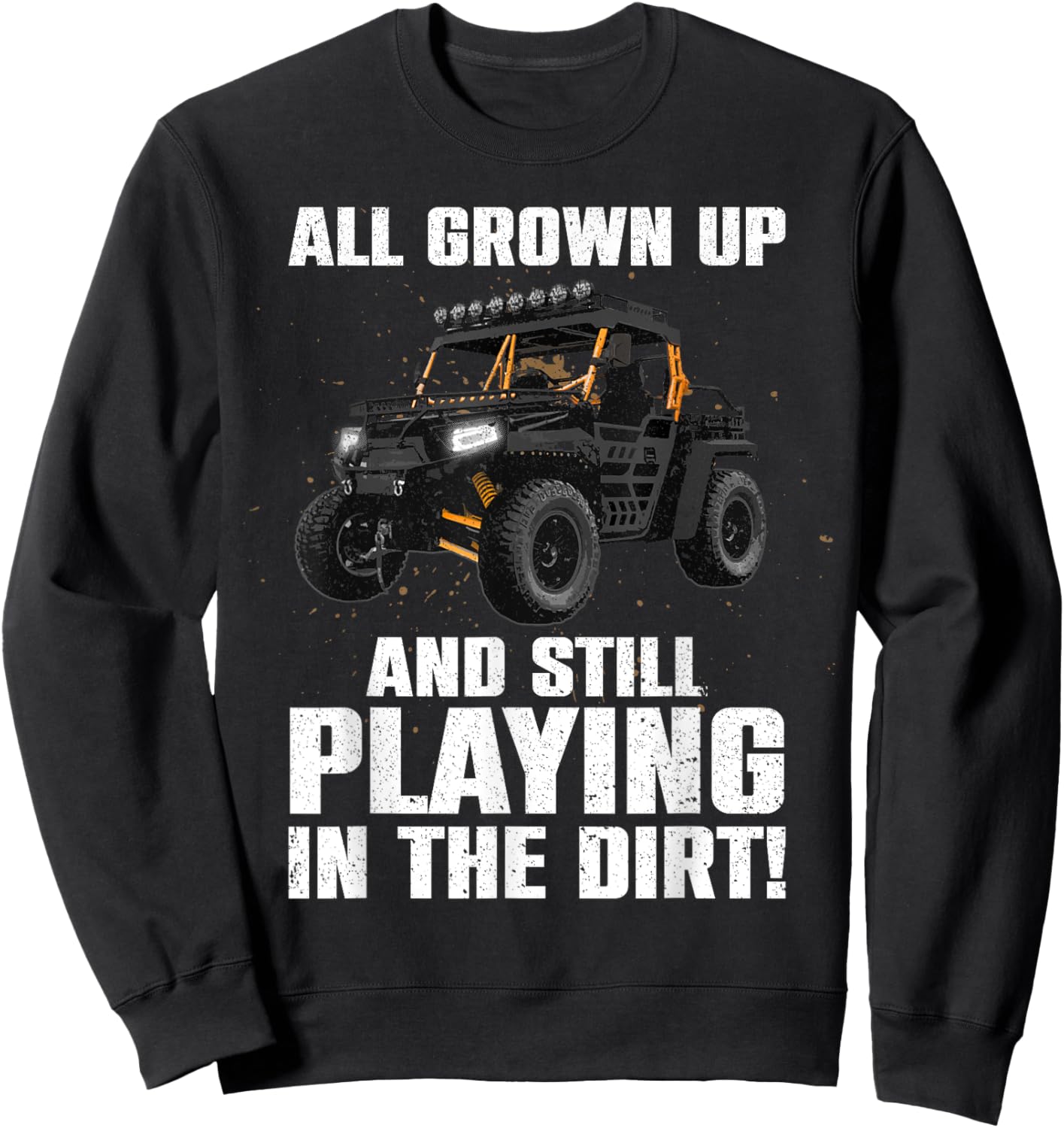 Cute Side-By-Side Art Women Offroad Mudding SxS UTV Sweatshirt - Sweatshirt | Black