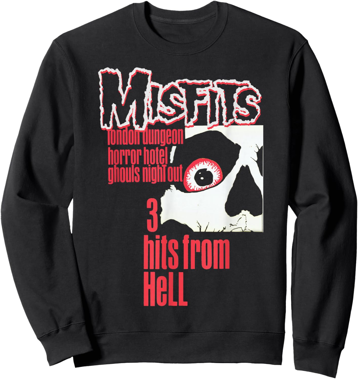 Misfits – 3 Hits from Hell Sweatshirt - Sweatshirt | Black