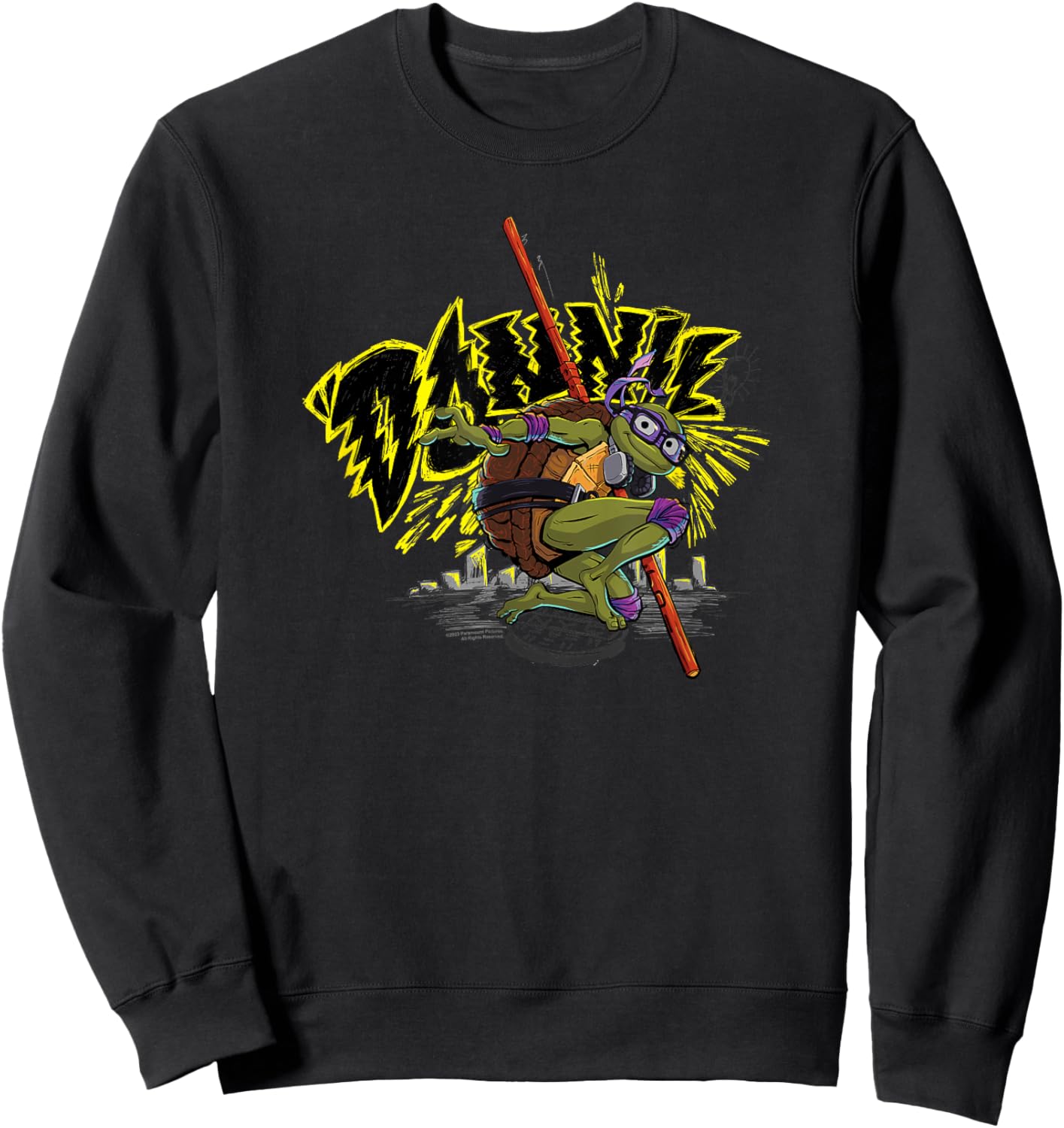 Teenage Mutant Ninja Turtles: Mutant Mayhem Donnie Pose Sweatshirt - Sweatshirt | Black