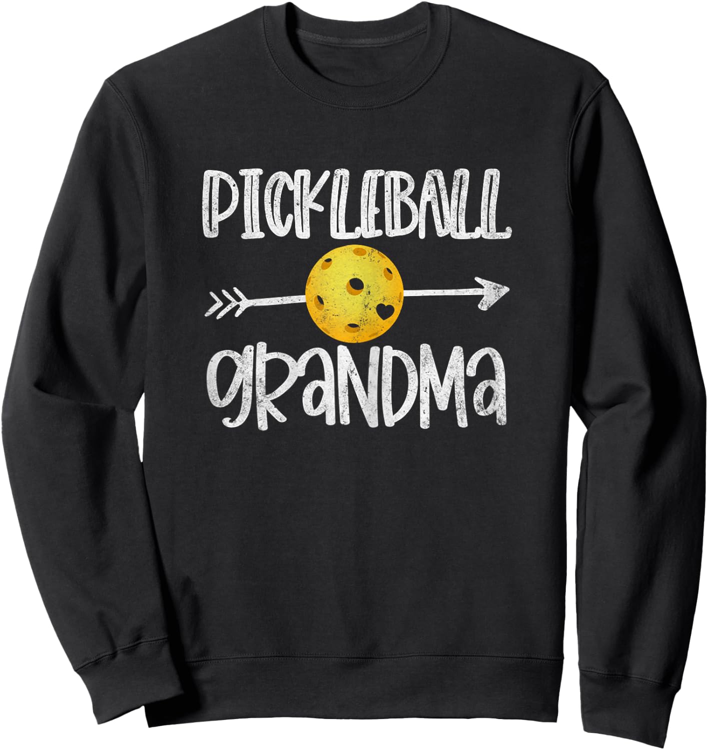 Funny Pickleball Grandma Pickleball Player Gift Sweatshirt - Sweatshirt | Black