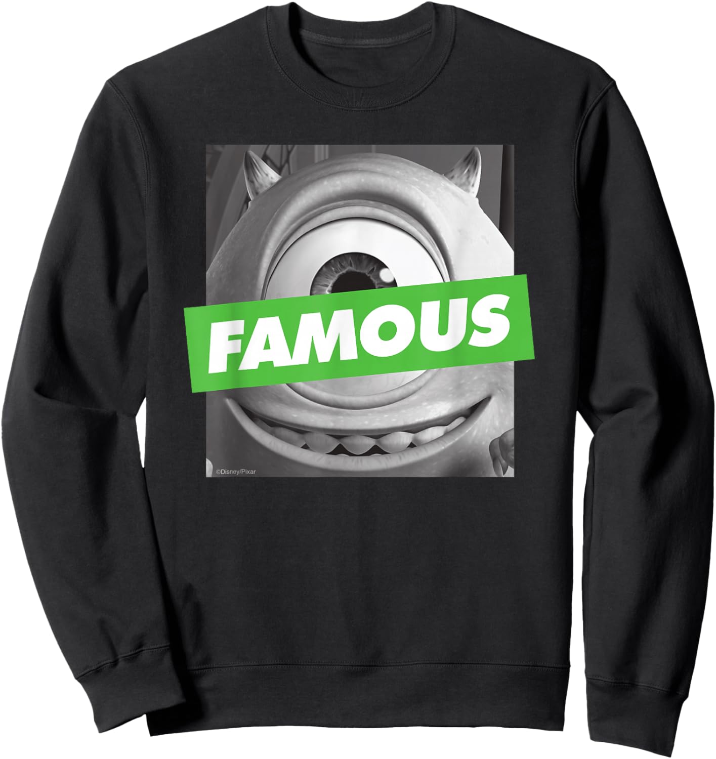 Disney and Pixar's Monsters, Inc. Mike Wazowski Famous Sweatshirt - Sweatshirt | Black