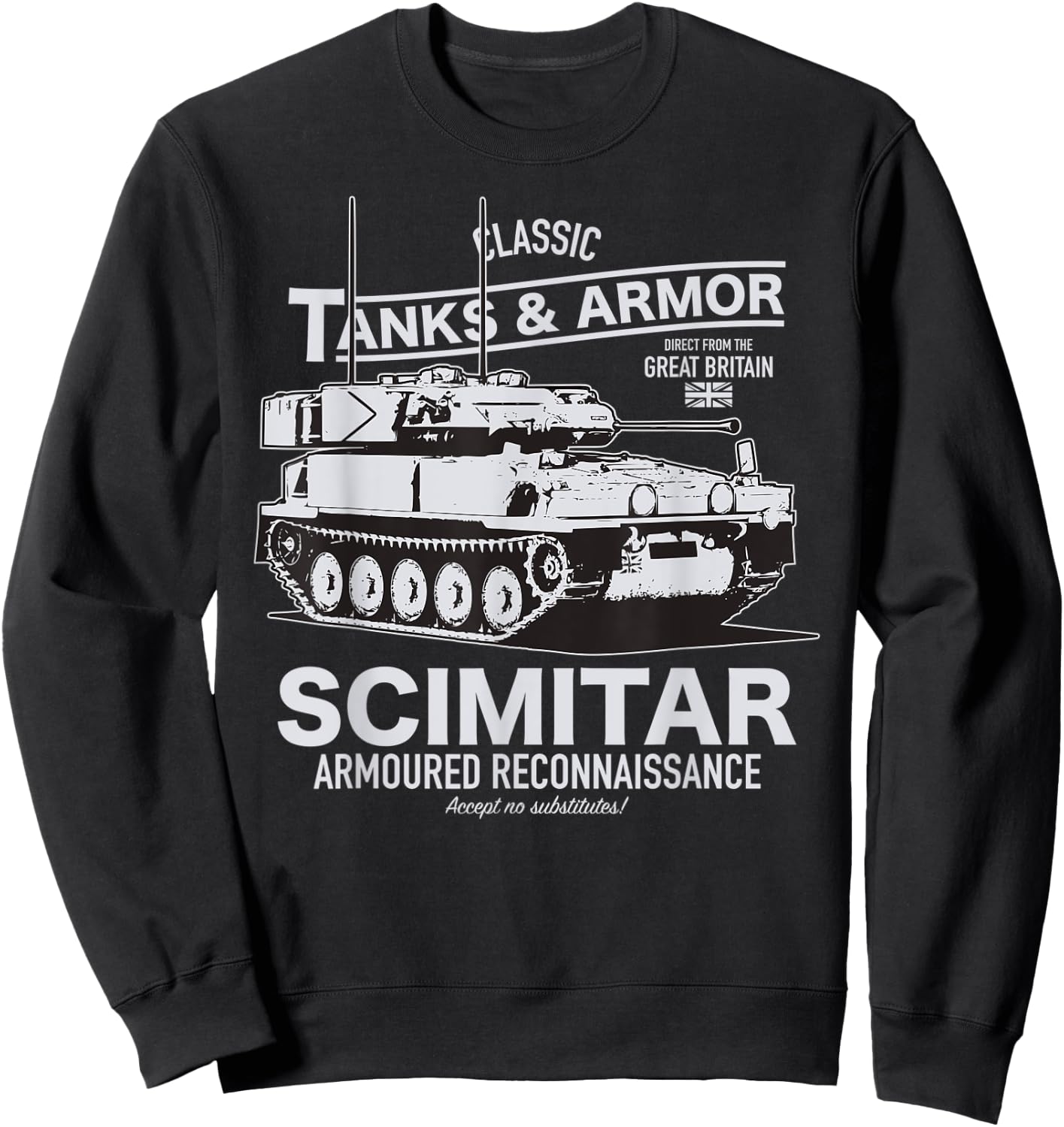 FV107 Scimitar Sweatshirt - Sweatshirt | Black