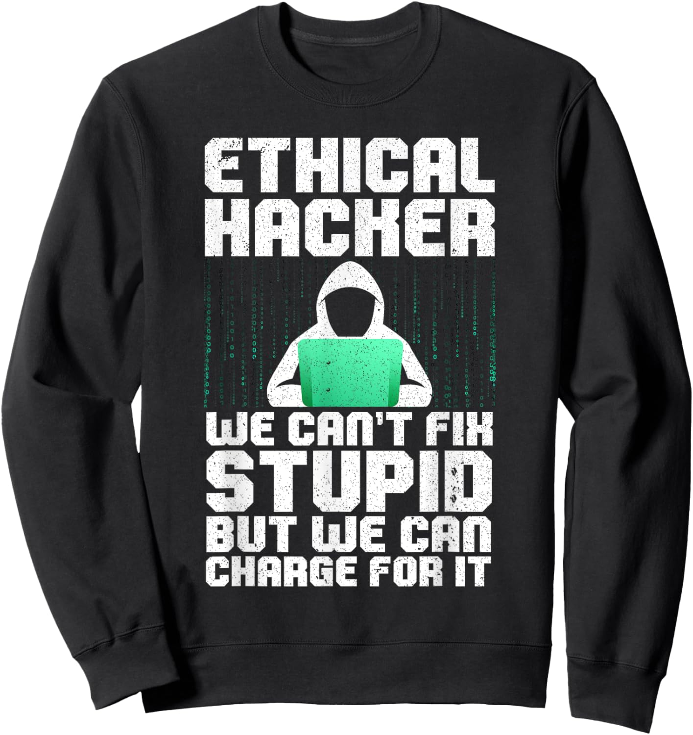 Cool Ethical Hacking Art Women Cybersecurity Science Sweatshirt - Sweatshirt | Black