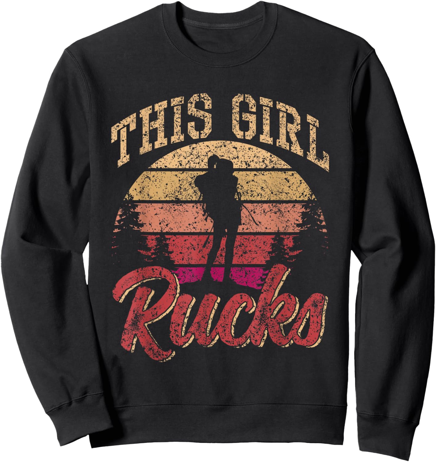 This Girl Backpack Backpack Workout Backpacks Sweatshirt - Sweatshirt | Black