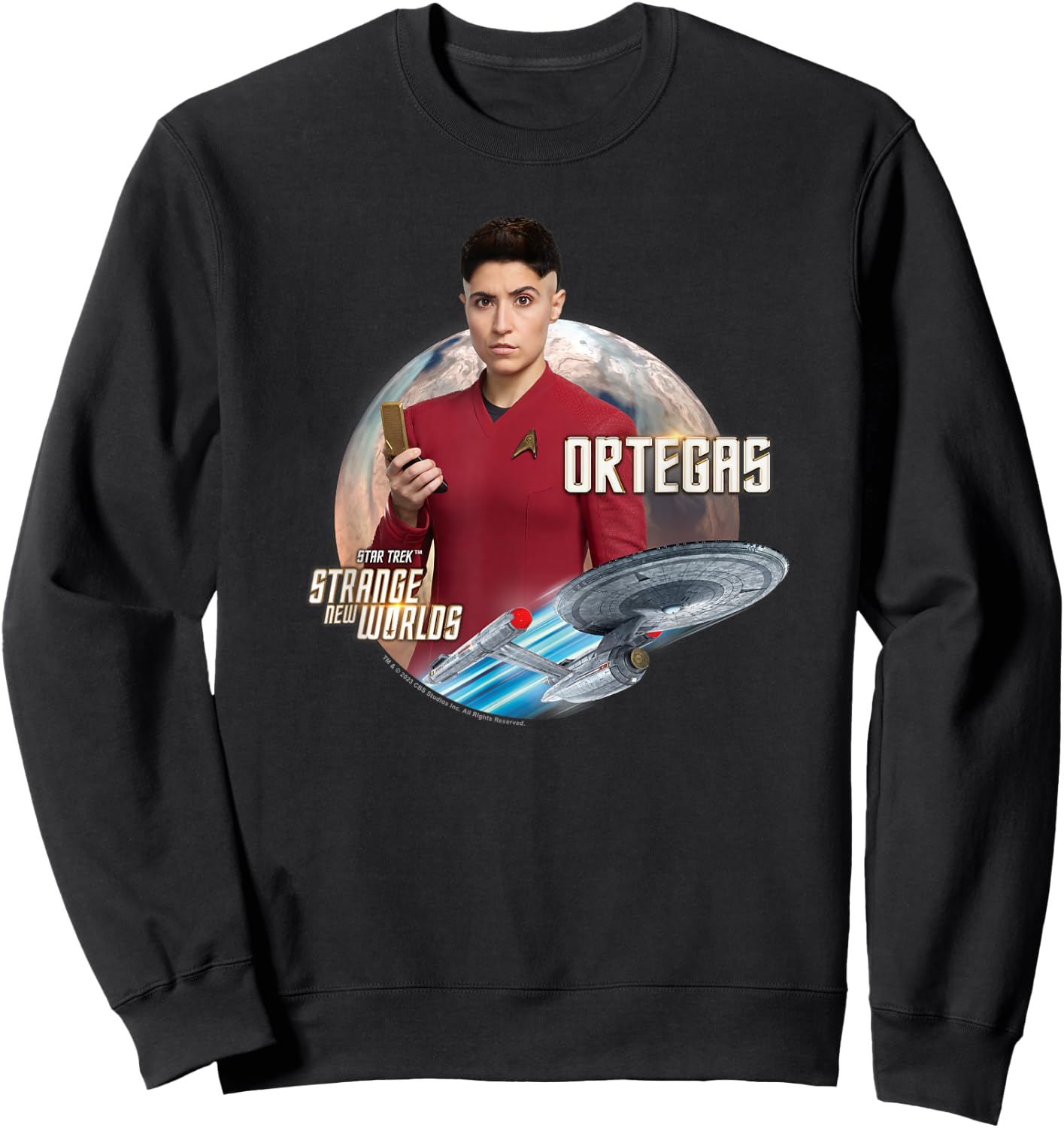 Star Trek Strange New Worlds Ortegas Sweatshirt - Sweatshirt | Black