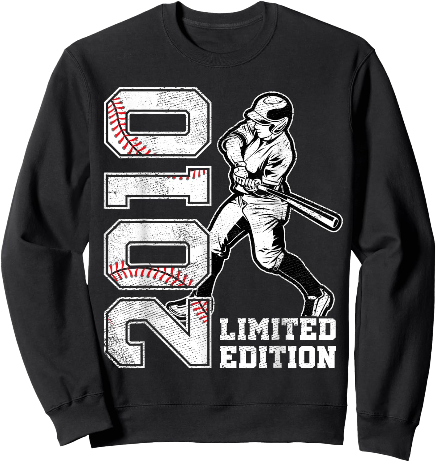 15th Birthday Baseball Limited Edition 2010 15 Years Old Sweatshirt - Sweatshirt | Black