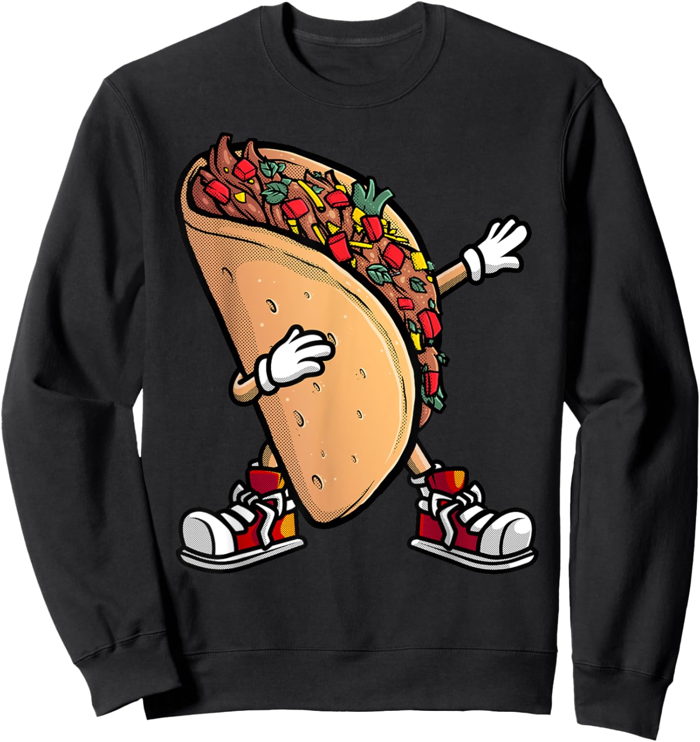 Cool Taco Women Cinco De Mayo Fiesta Mexican Food Sweatshirt - Sweatshirt | Black