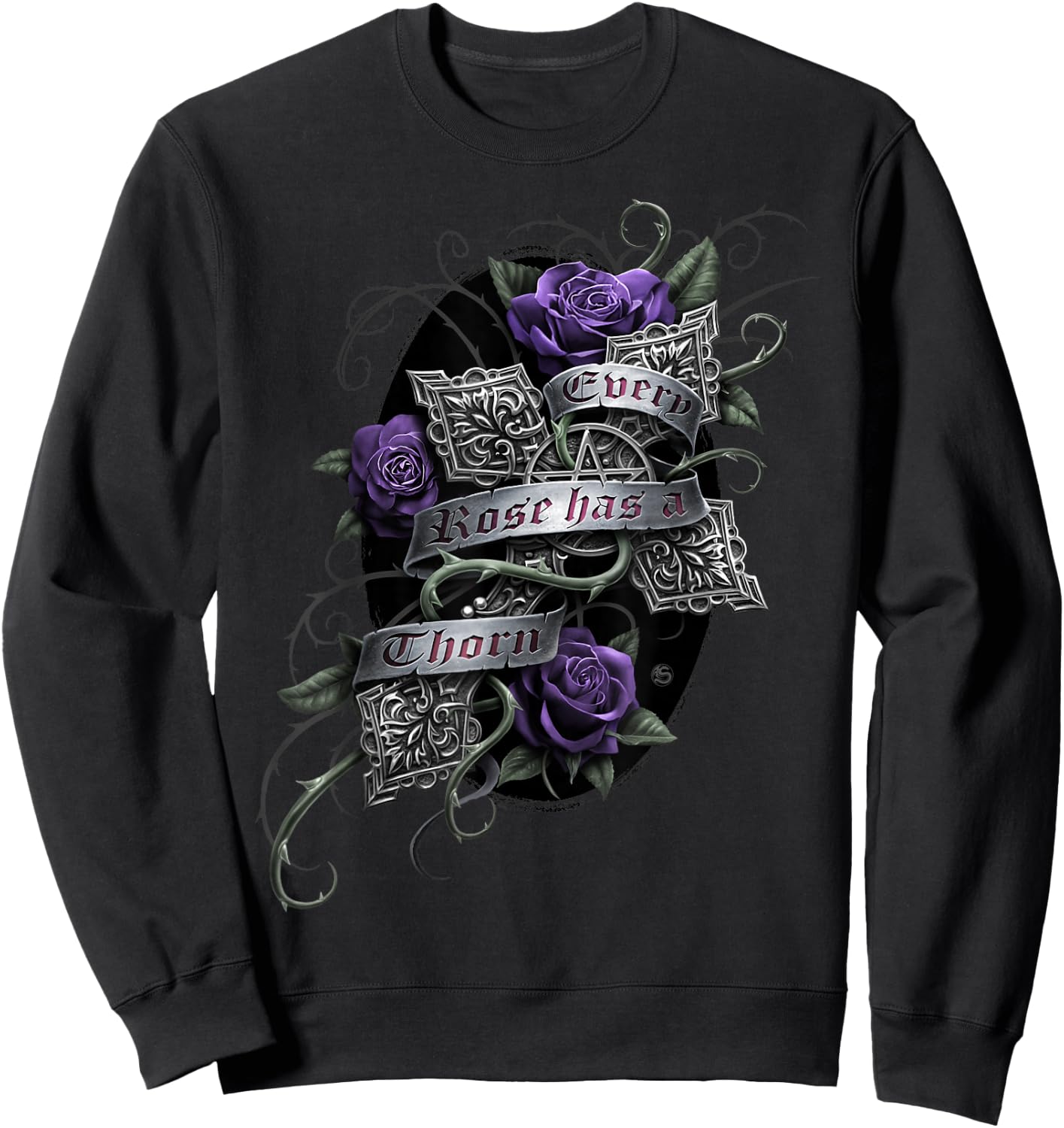 Spiral Original - Every Rose - Gothic Roses Sweatshirt - Sweatshirt | Black