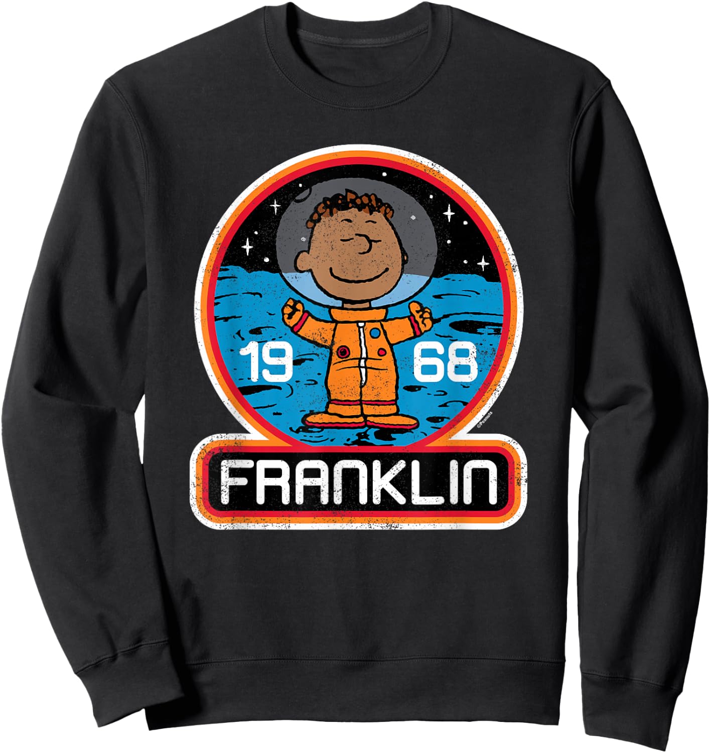 Peanuts - Franklin Armstrong Astronaut Space Badge 1968 Sweatshirt - Sweatshirt | Black