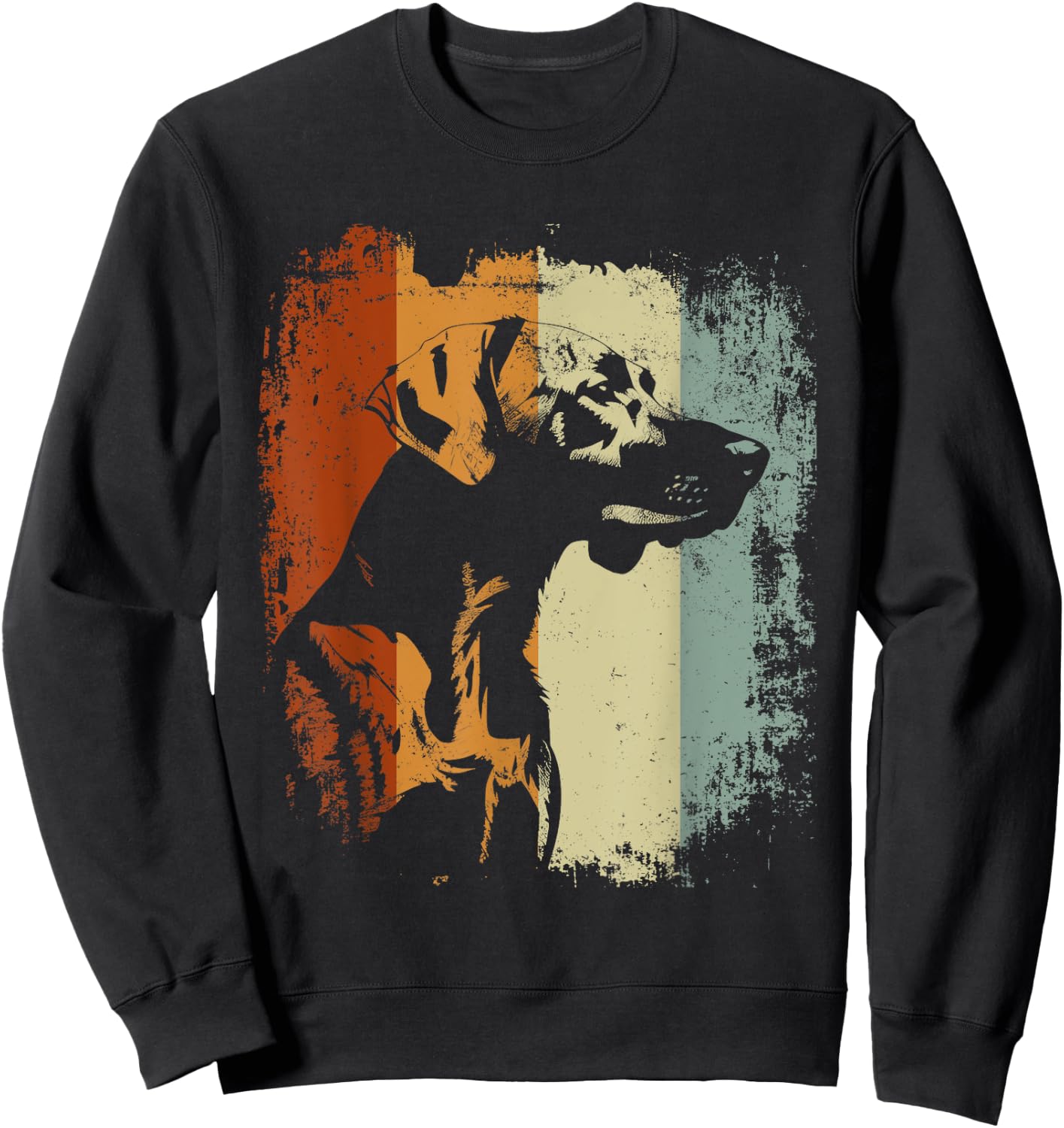 Plott Hound Retro Vintage Design Sweatshirt - Sweatshirt | Black
