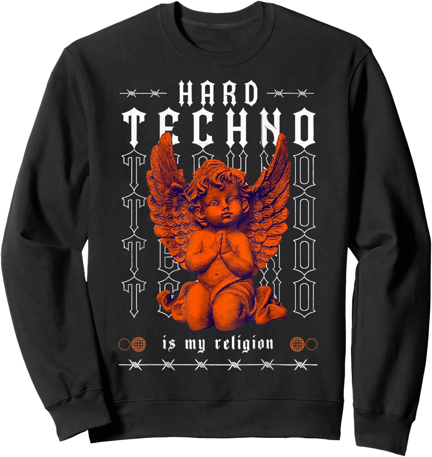 Hard Techno Is My Religion Camiseta -Adults Black Small Sweatshirt - Sweatshirt | Black