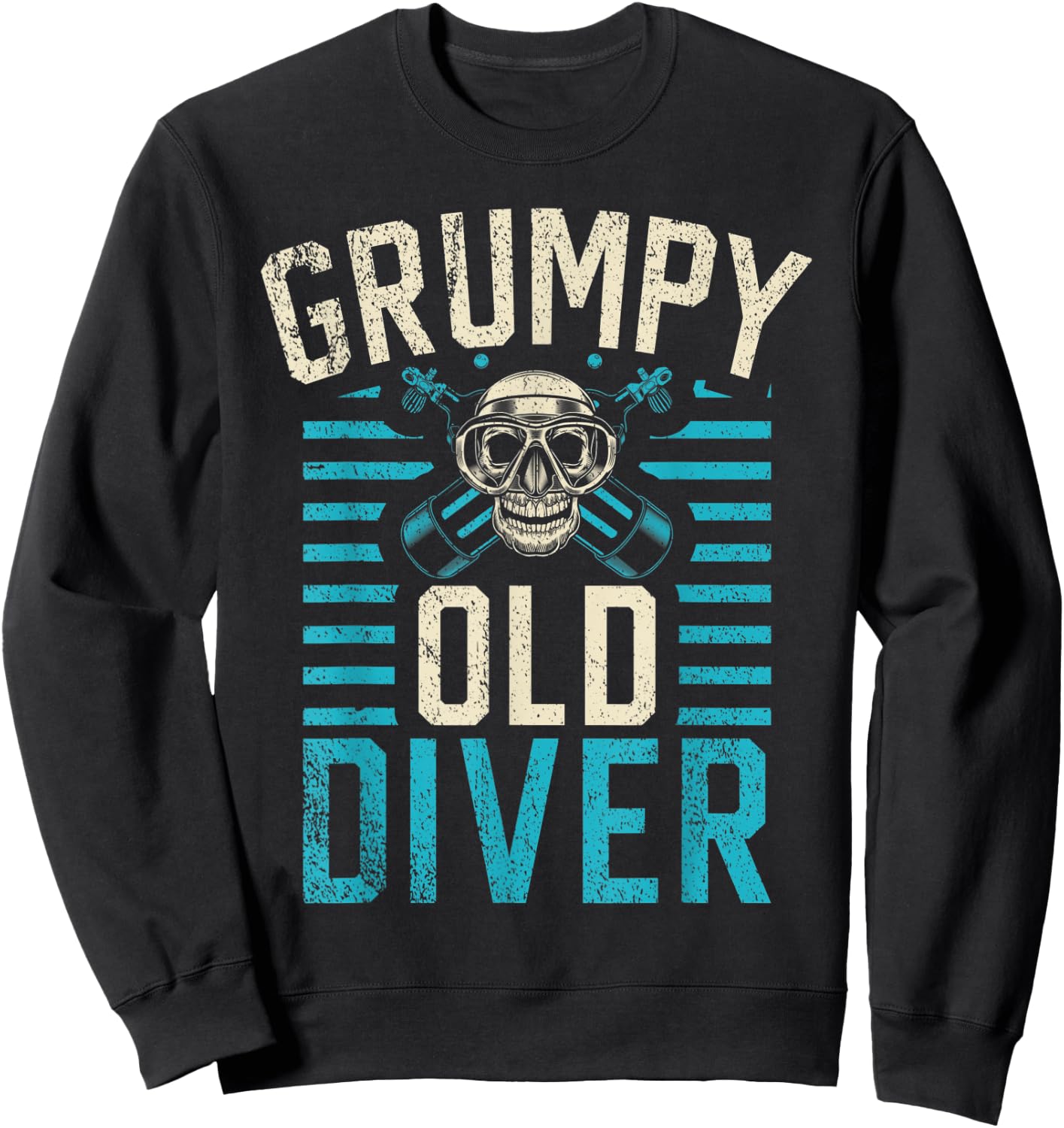 Diving Grumpy Old Diver Sweatshirt - Sweatshirt | Black
