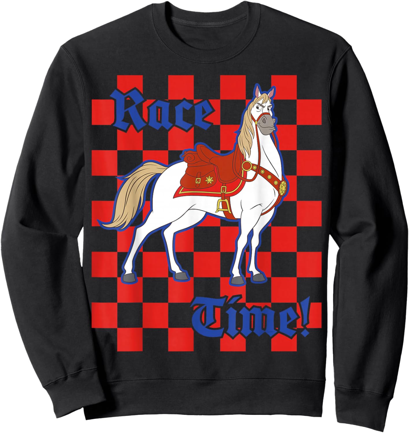 Disney Tangled Maximus Horse Race Time! Sweatshirt - Sweatshirt | Black