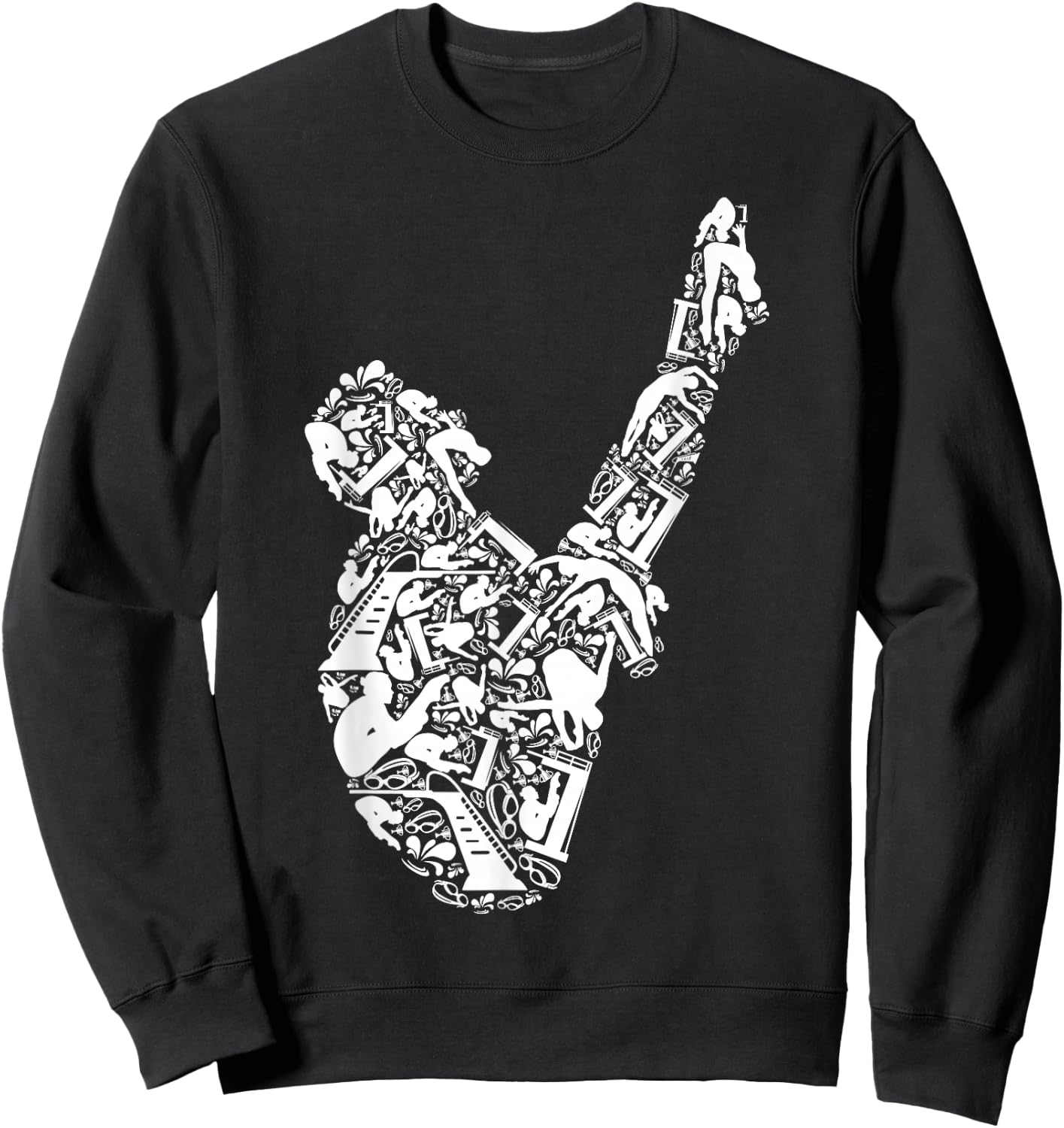 Springboard Diving Platform Diving Springboard Diver Sweatshirt - Sweatshirt | Black