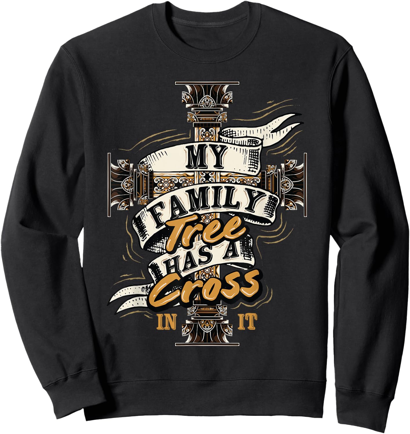 Christianity and Religious Believe for Christians Men Women Sweatshirt - Sweatshirt | Black