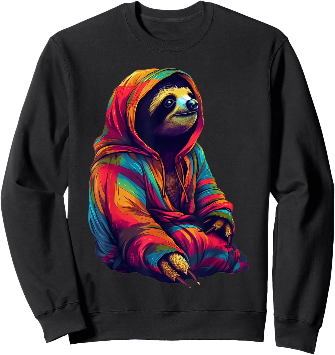 Zen Sloth Sweatshirt - Sweatshirt | Black