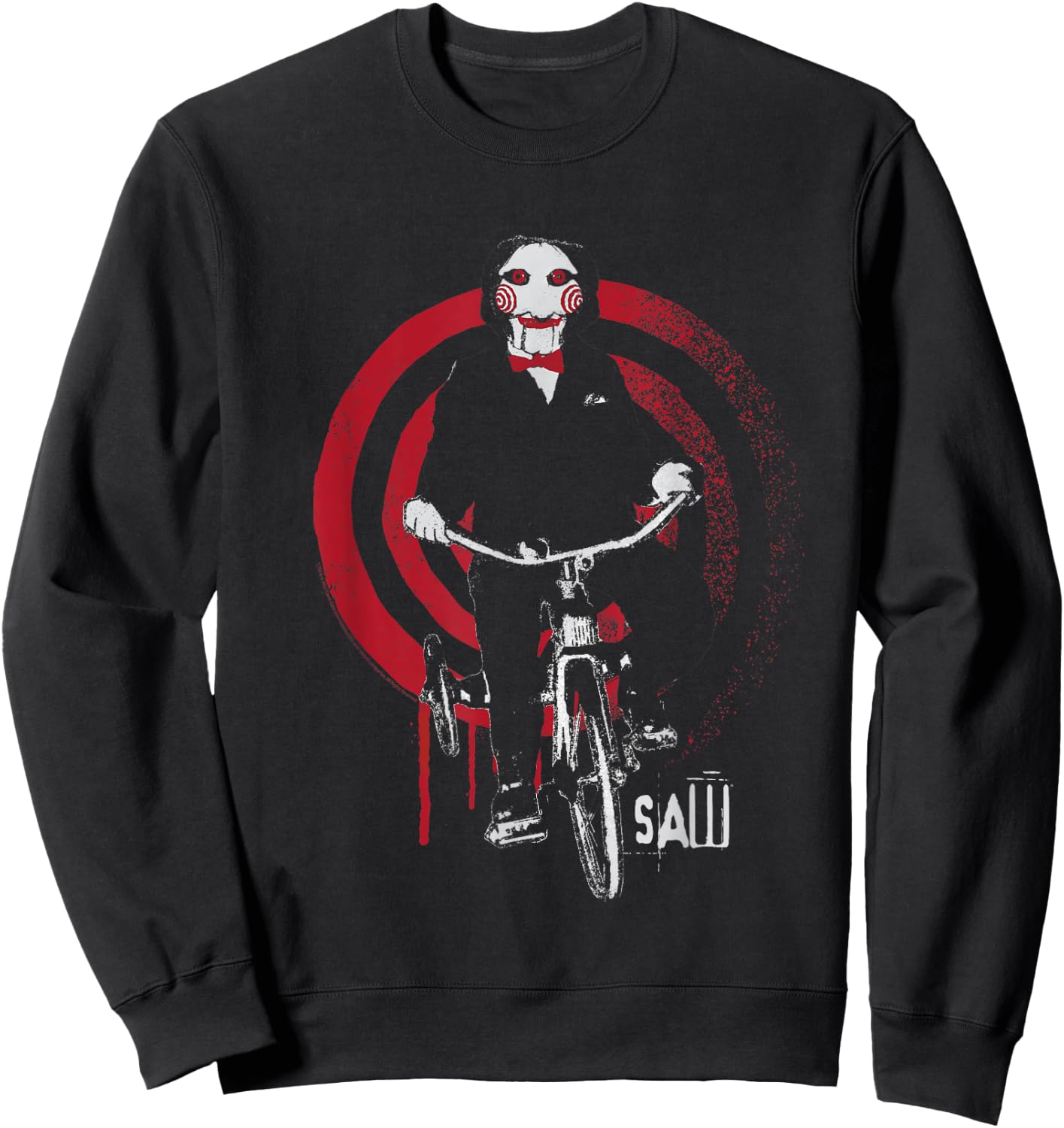 Saw Jigsaw on Bike Sweatshirt - Sweatshirt | Black