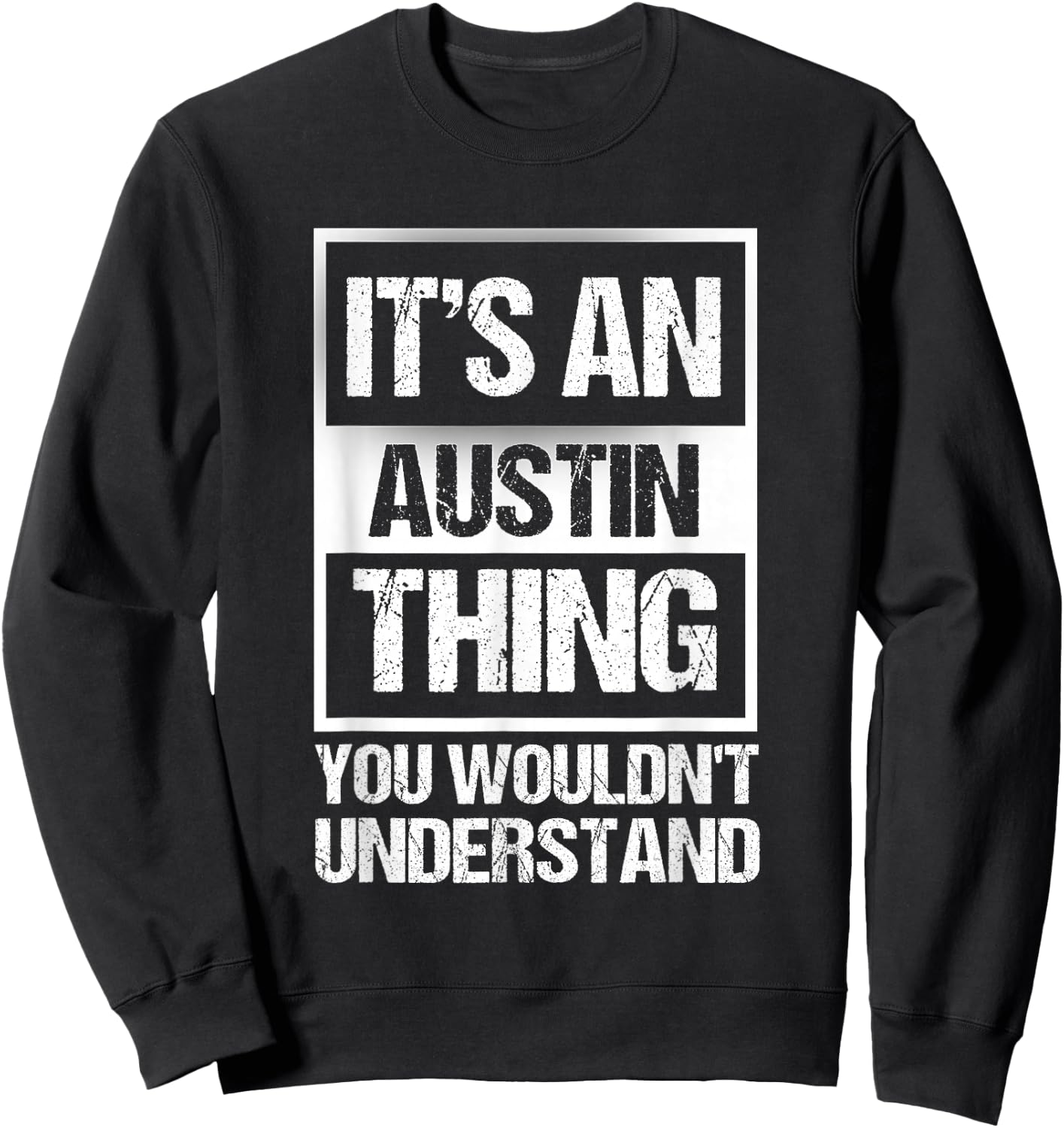 Retro Vintage Souvenir Austin Sweatshirt - Sweatshirt | Black