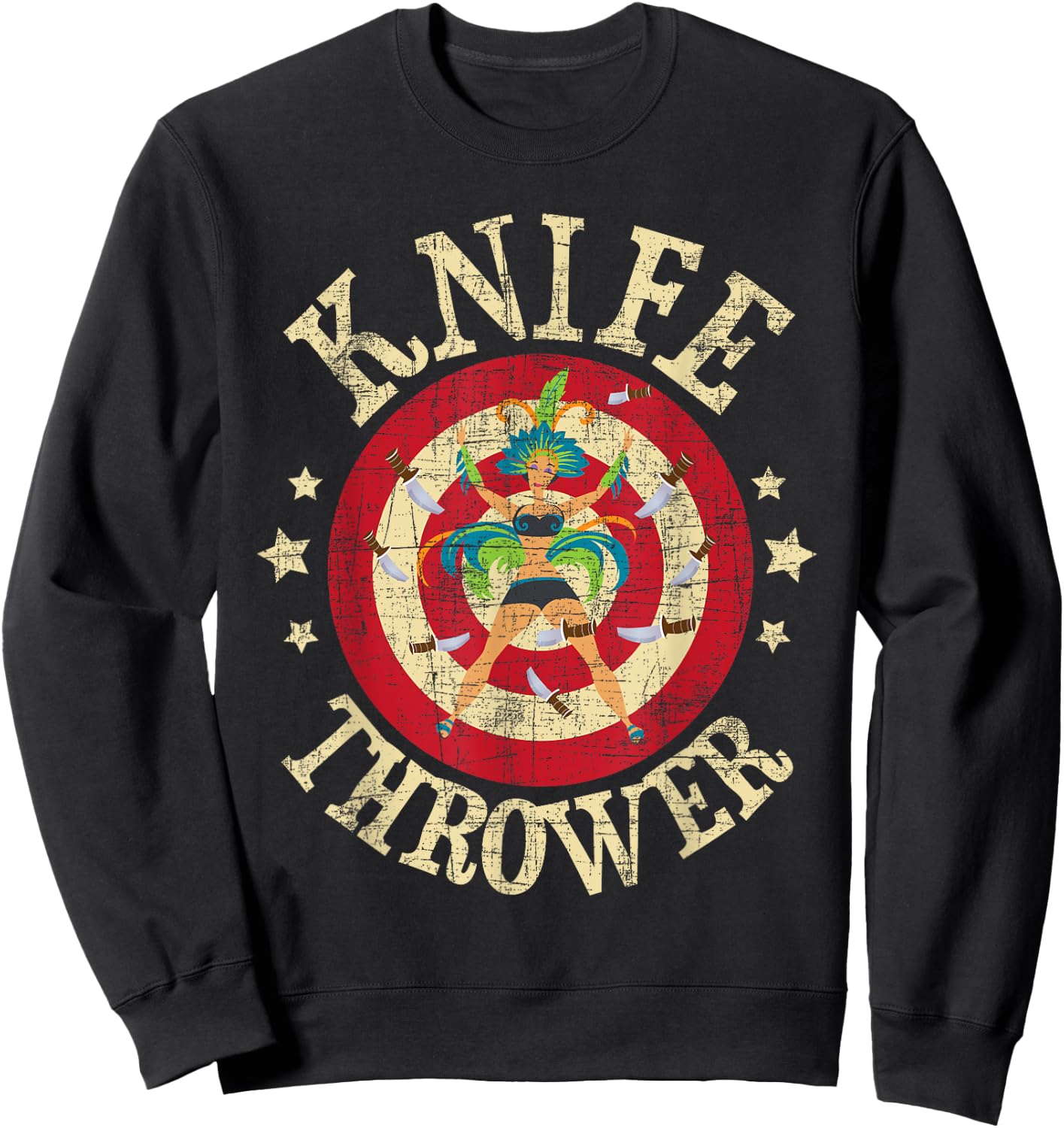 Knife Thrower - Circus Birthday Party Circus Costume Small Sweatshirt - Sweatshirt | Black