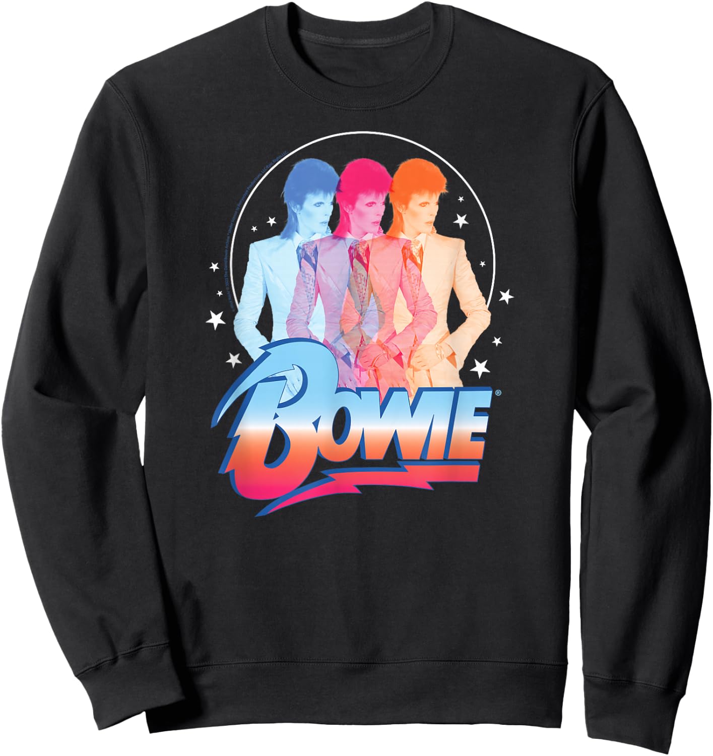 David Bowie- Bowie 3D Sweatshirt - Sweatshirt | Black