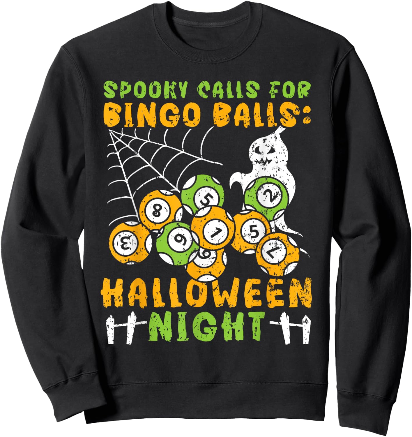 Bingo Halloween Trick Or Treat Bingo Player Bingo Caller Sweatshirt - Sweatshirt | Black
