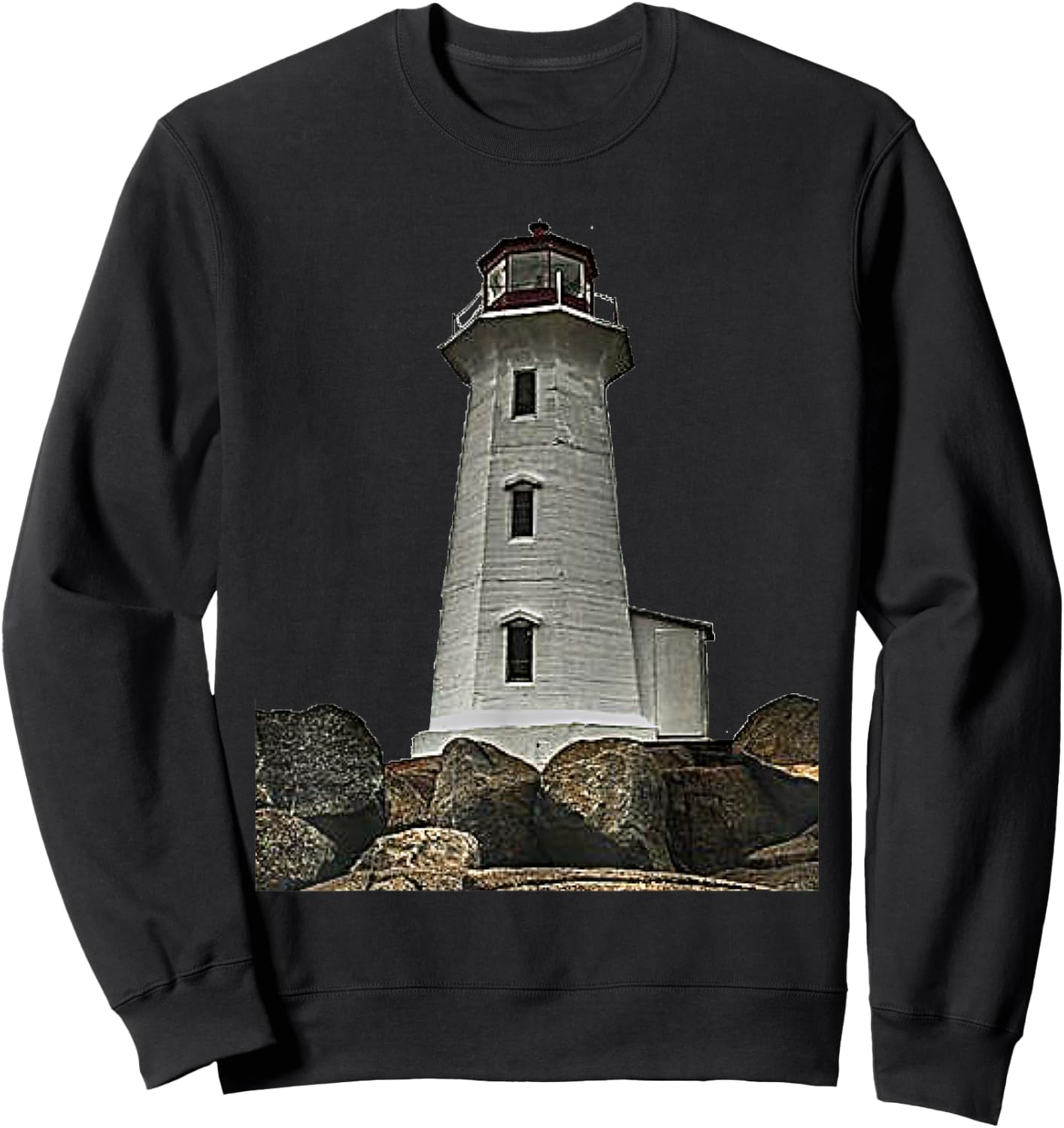 Lighthouse Shirt Beacon Light Tower Sweatshirt - Sweatshirt | Black
