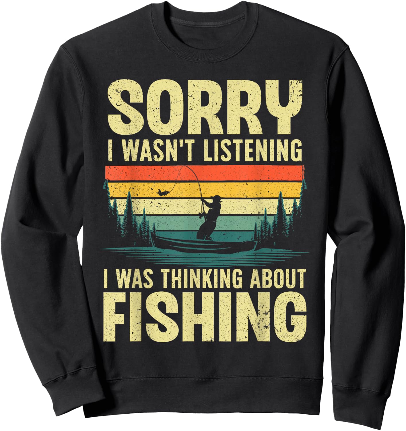 Cool Fishing Women Fisherman Bass Trout Fish Hunting Small Sweatshirt - Sweatshirt | Black