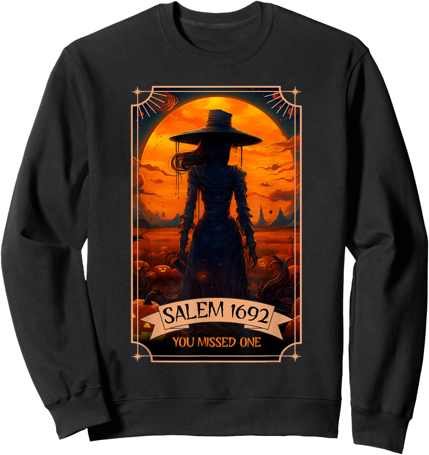 Salem 1692 They Missed One Witch Halloween Van Gogh Women Sweatshirt - Sweatshirt | Black