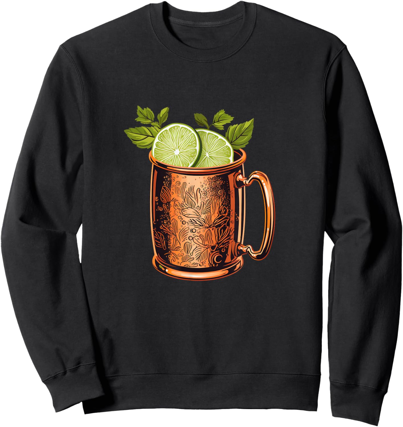 Cool Moscow Mule Cocktail Costume for Man and Woman Sweatshirt - Sweatshirt | Black