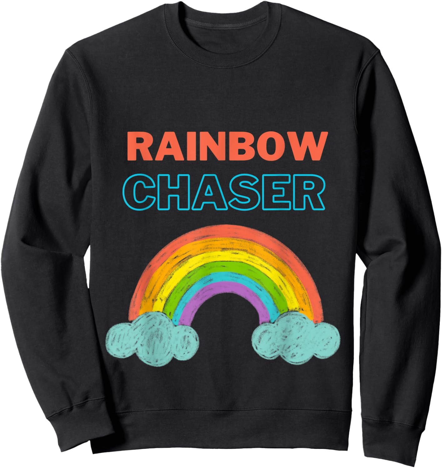 Rainbow Chaser Kids Sweatshirt - Sweatshirt | Black