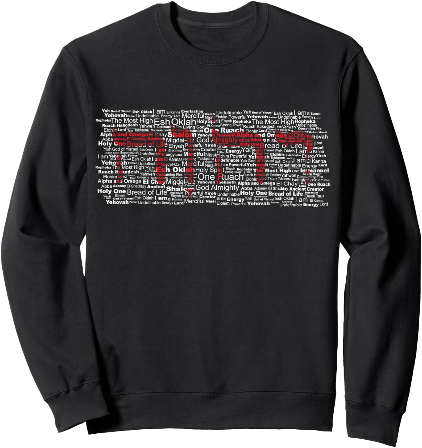 Yahweh YAH YHWH Tetragrammaton Names of the Father Sweatshirt - Sweatshirt | Black