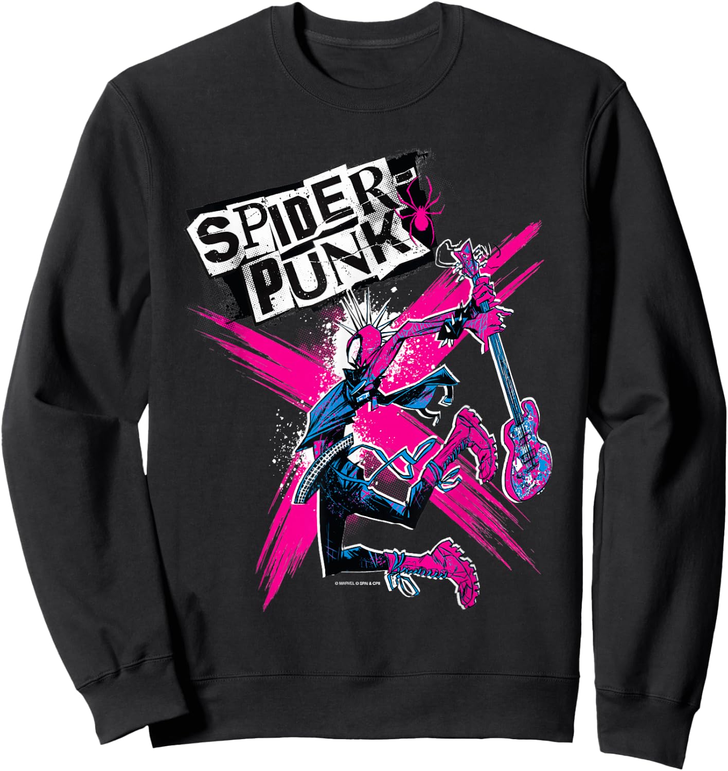 Marvel Spider-Man: Across The Spider-Verse Spider-Punk X Sweatshirt - Sweatshirt | Black